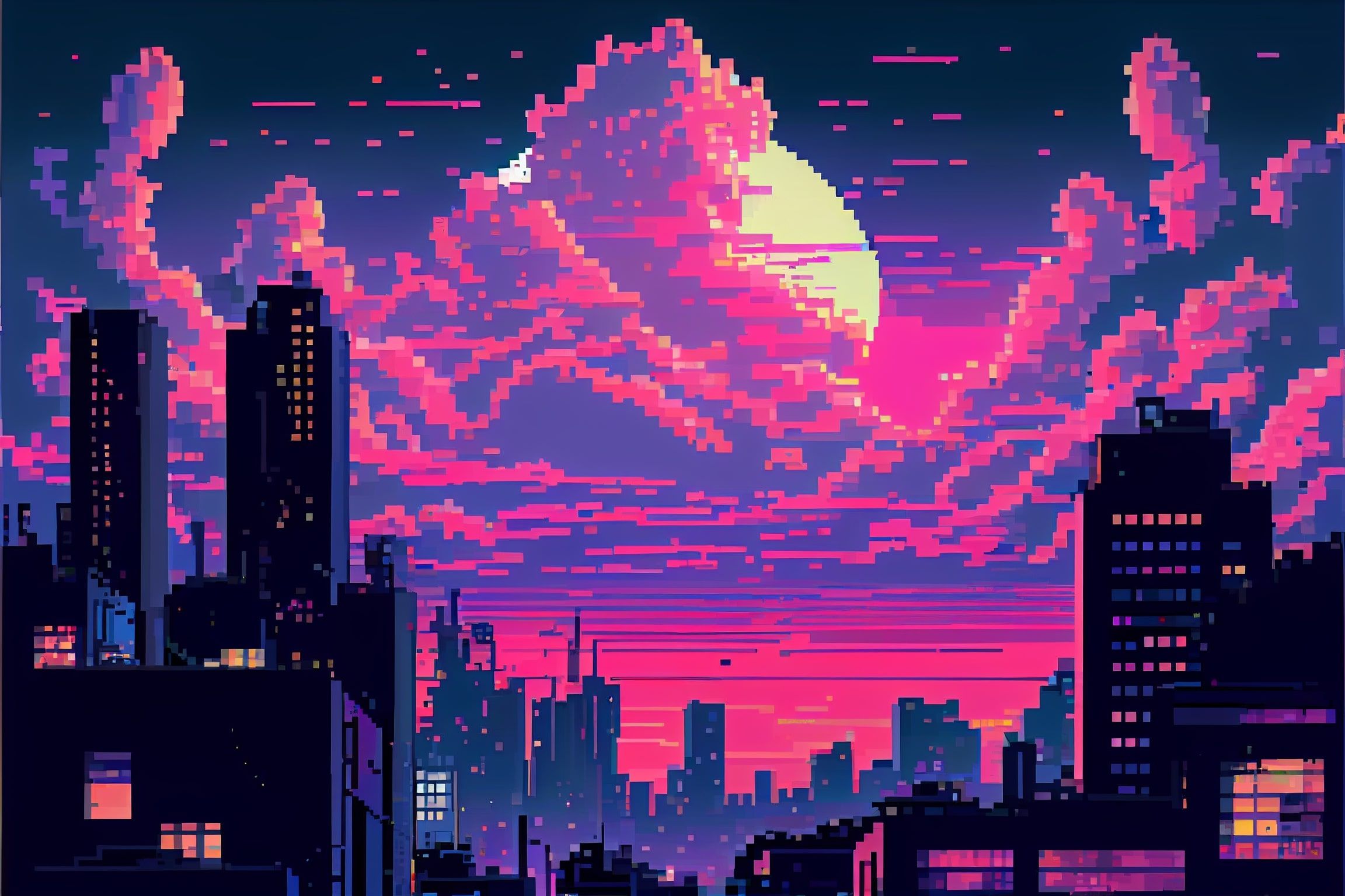 Vaporwave Pixel Art Wallpapers 4k HD Vaporwave Pixel Art Backgrounds