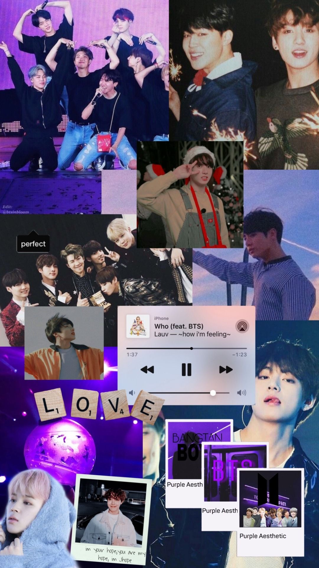 BTS Purple Aesthetic Wallpapers 4k HD BTS Purple Aesthetic