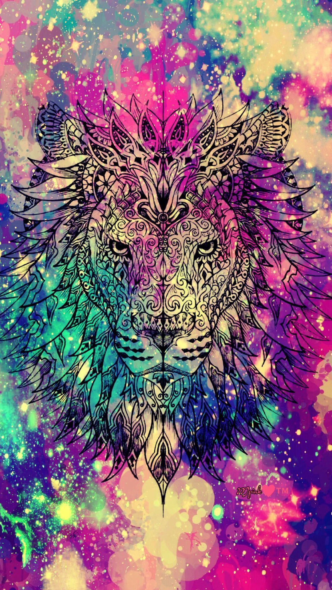 Lion Galaxy Wallpapers K Hd Lion Galaxy Backgrounds On Wallpaperbat