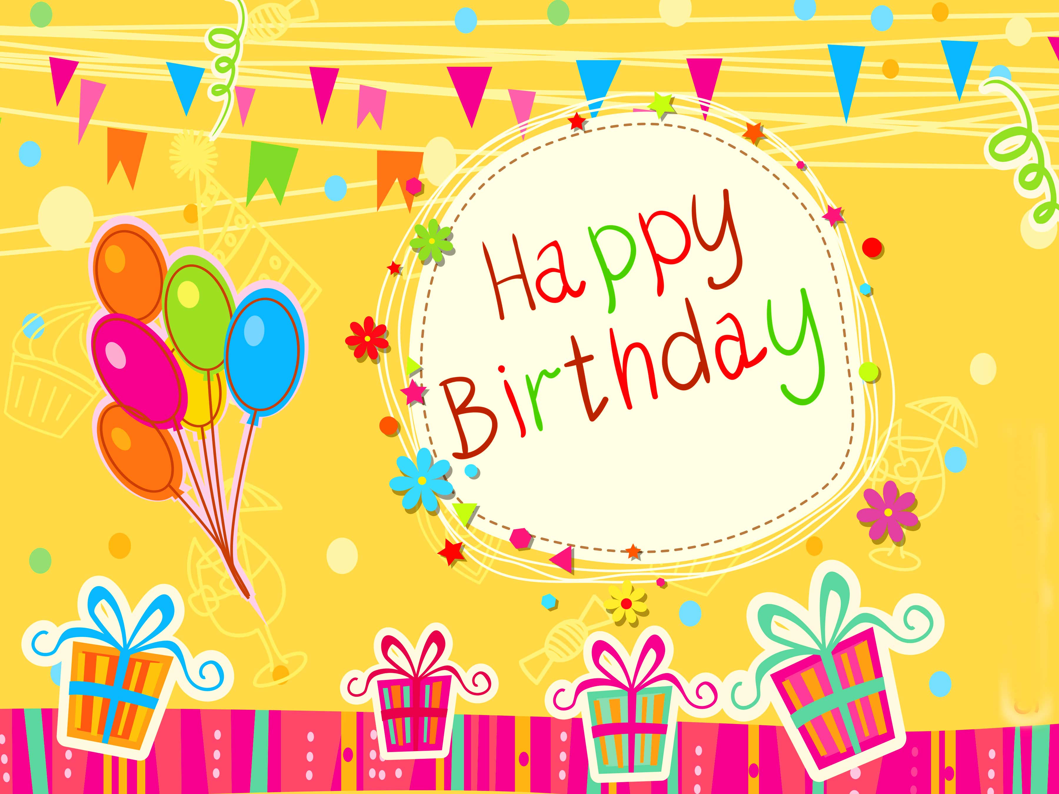Yellow Birthday Wallpapers - 4k, HD Yellow Birthday Backgrounds on