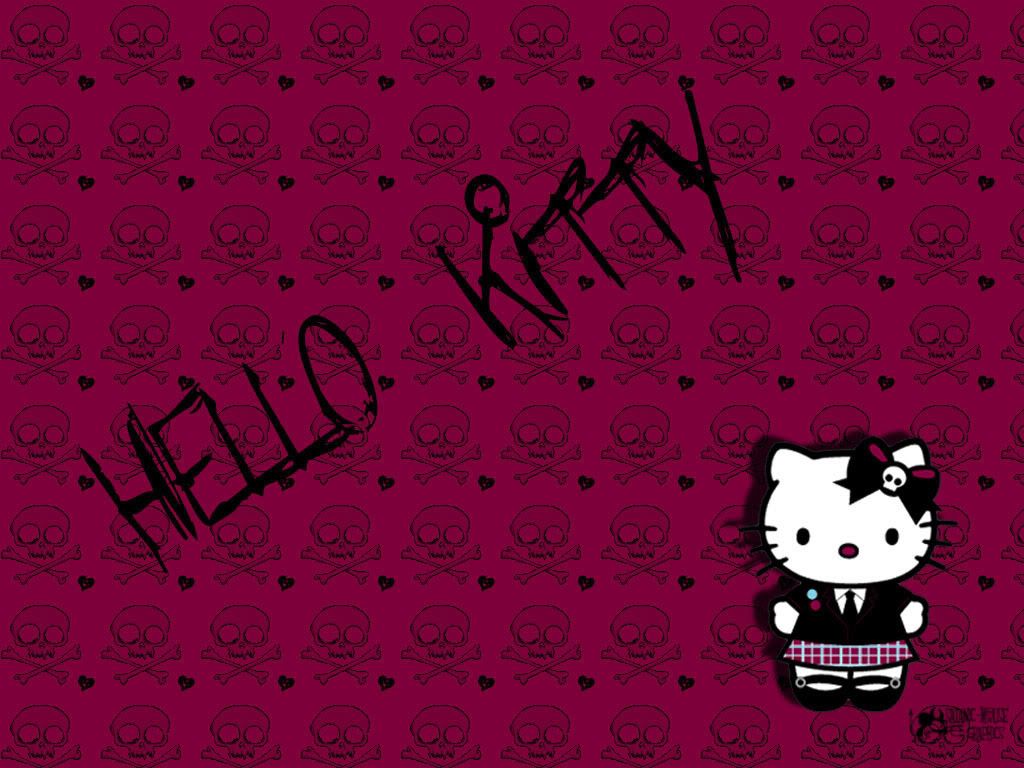 Emo Hello Kitty Wallpapers.