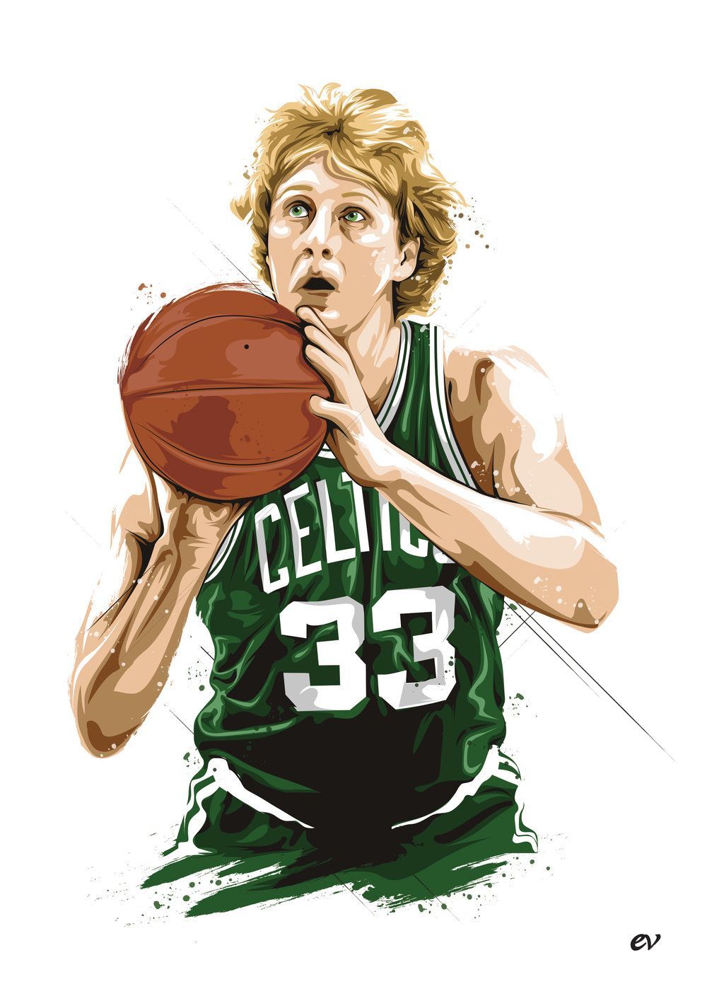 Larry Bird x Isaiah Thomas Larry Bird wallpaper #KJACKDesigns