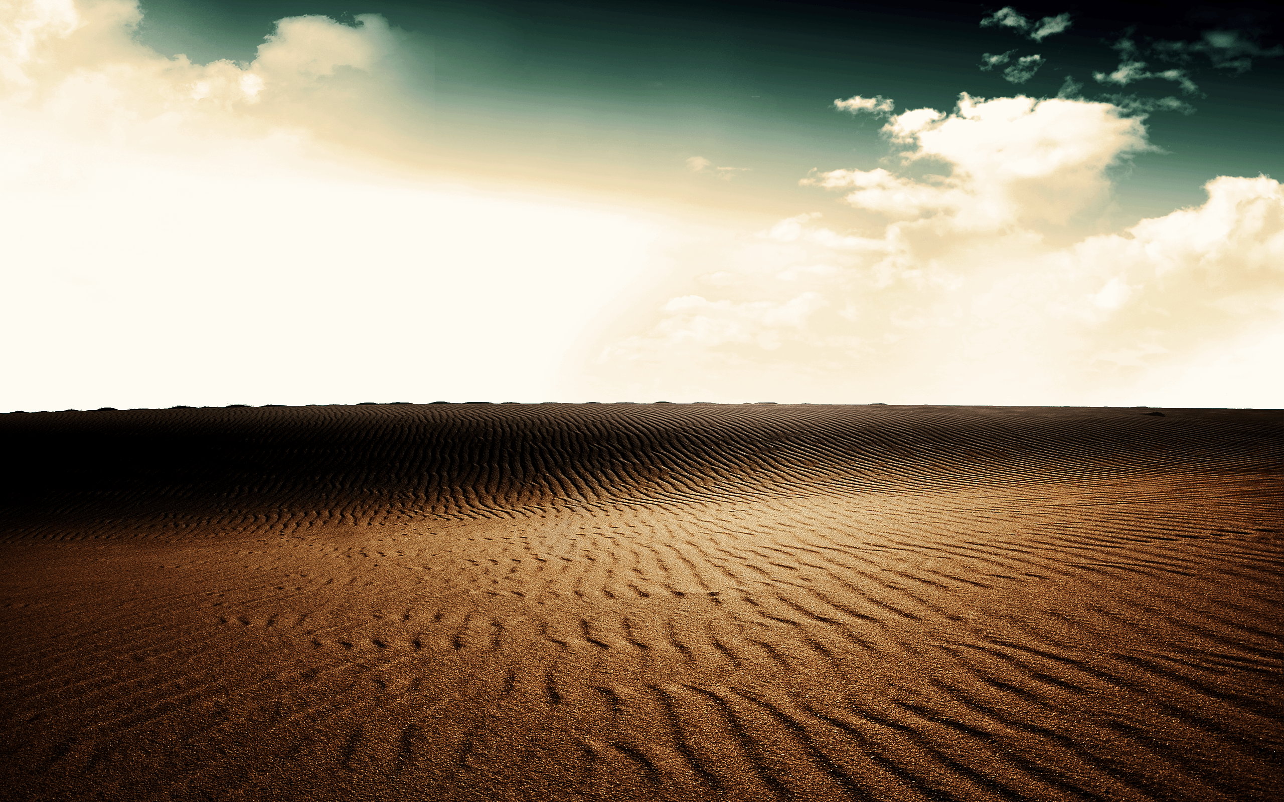 2560x1600 Clouds landscapes nature sand desert solutionall wallpaper on WallpaperBat