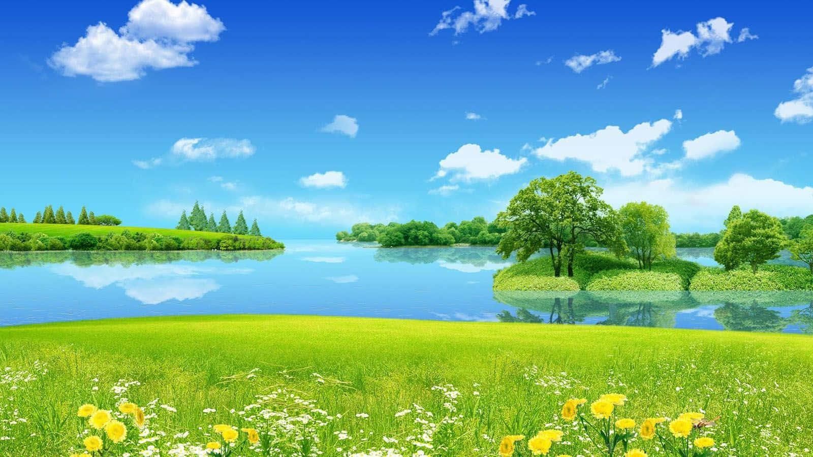 1600x900 Spring Landscape Wallpaper ... Wallpaper