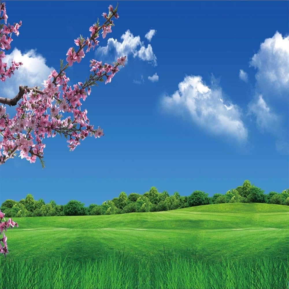 1000x1000 Spring Scenery Photography Backdrop ... Wallpaper