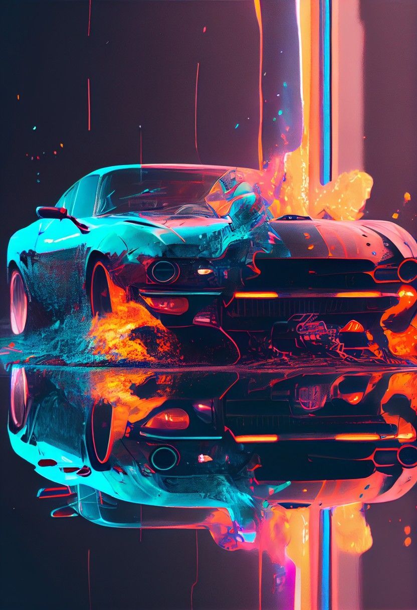 832x1216 bullet impact drifting Cool Color Palettes Wallpaper