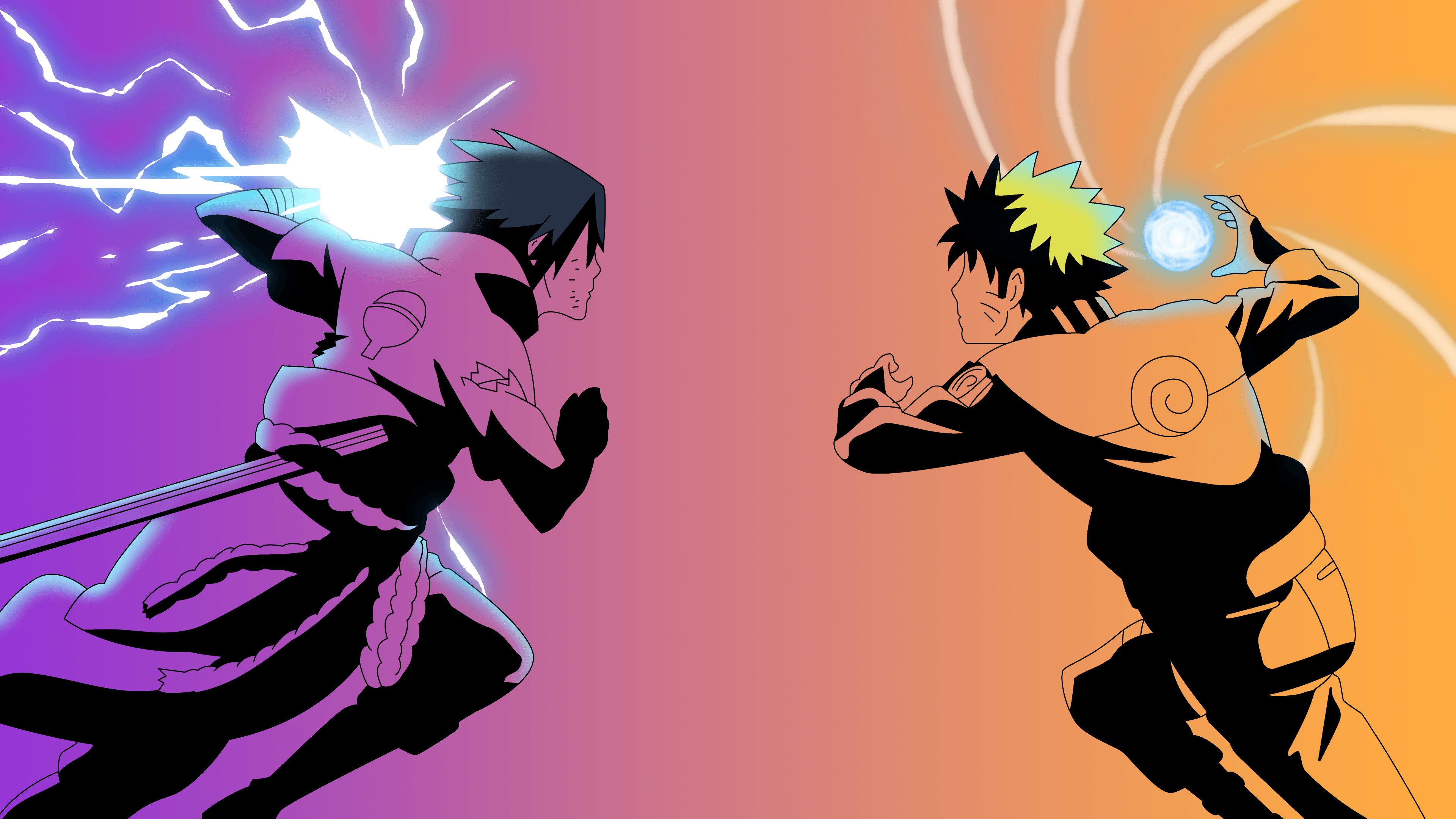 Naruto Vs Sasuke Wallpapers 4k Hd Naruto Vs Sasuke Backgrounds On