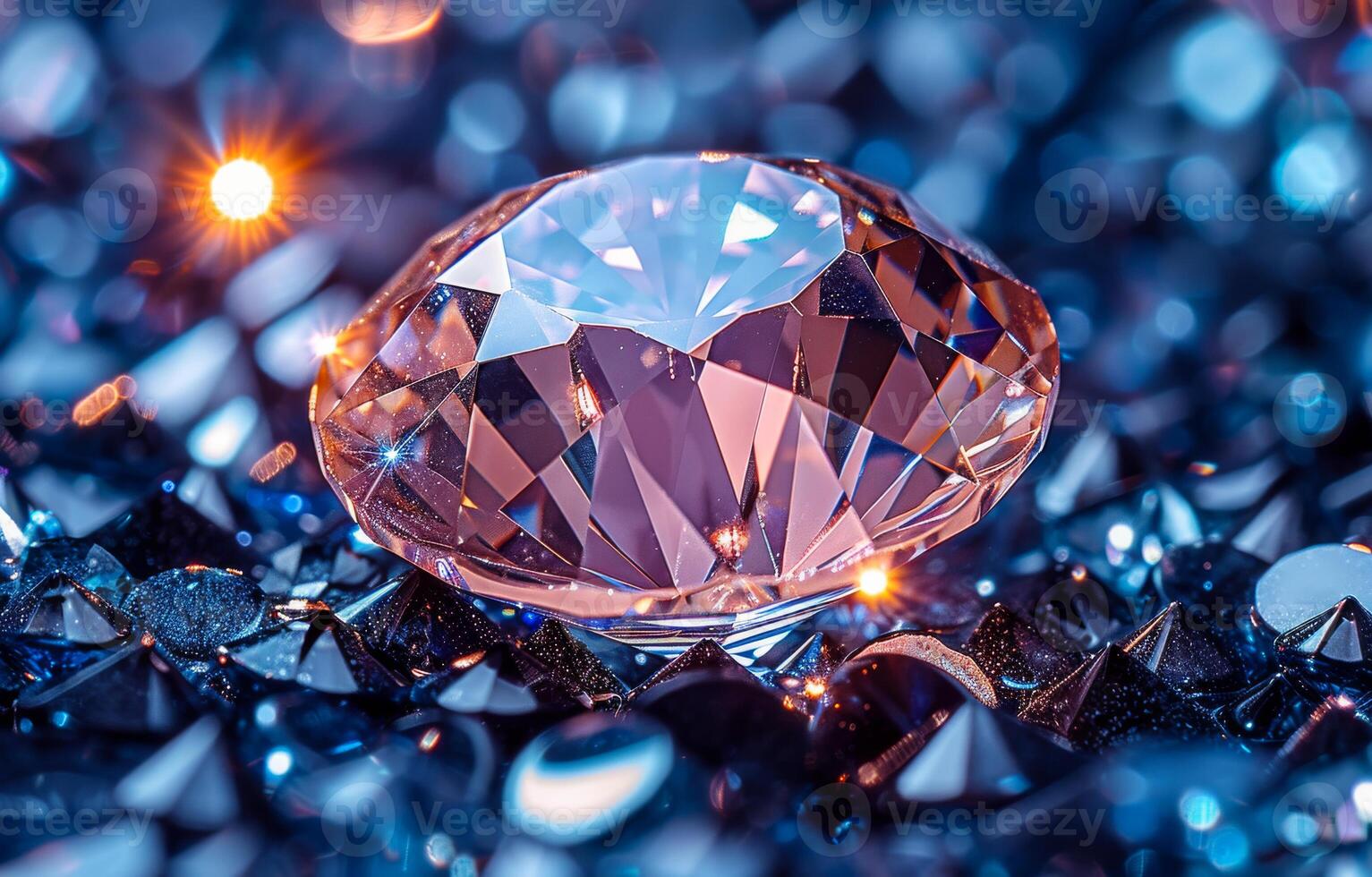 1533x980 Large pink diamond sits on pile of ... Wallpaper