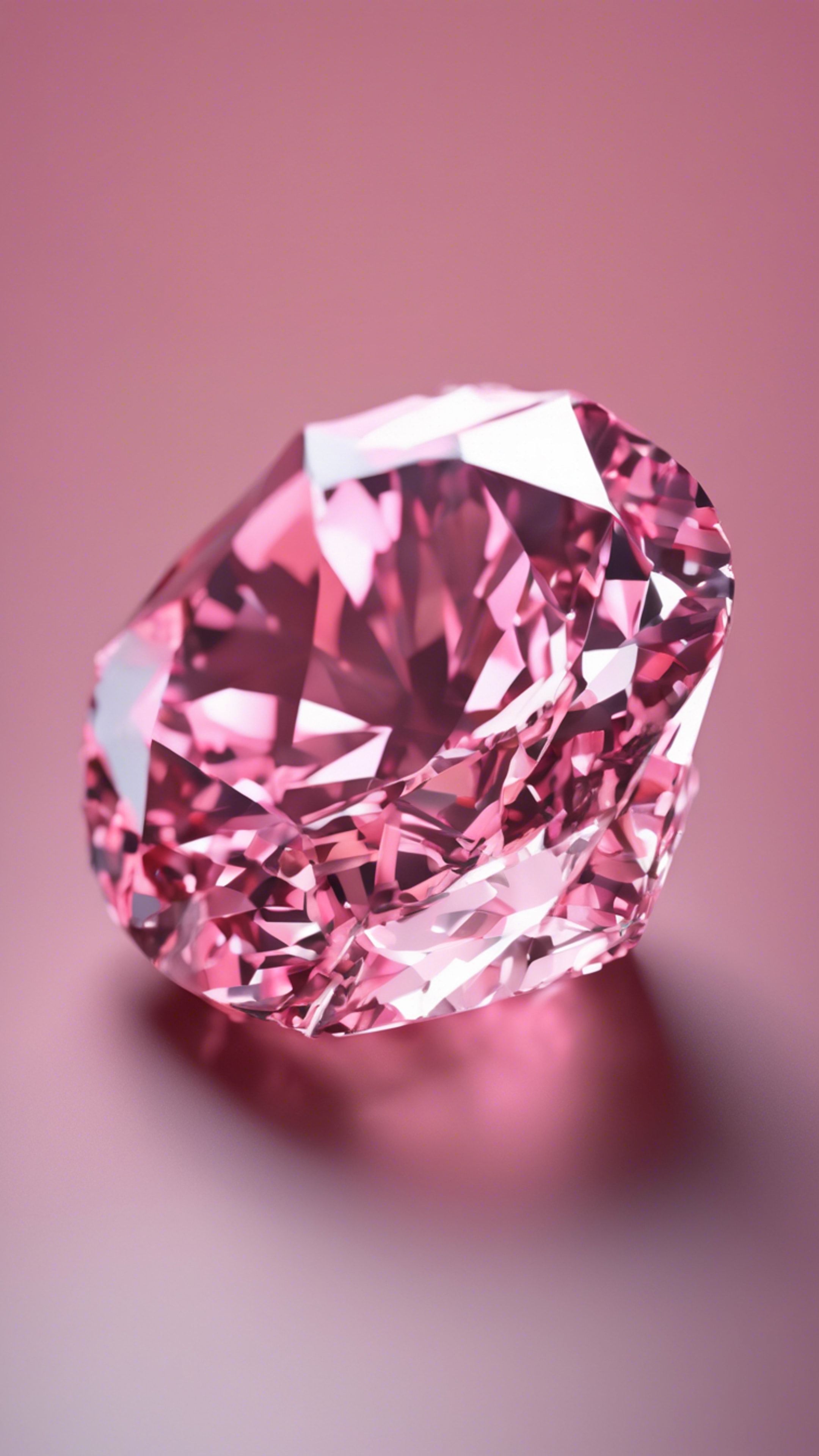 2160x3840 A detailed 3D model of a pink diamond ... Wallpaper