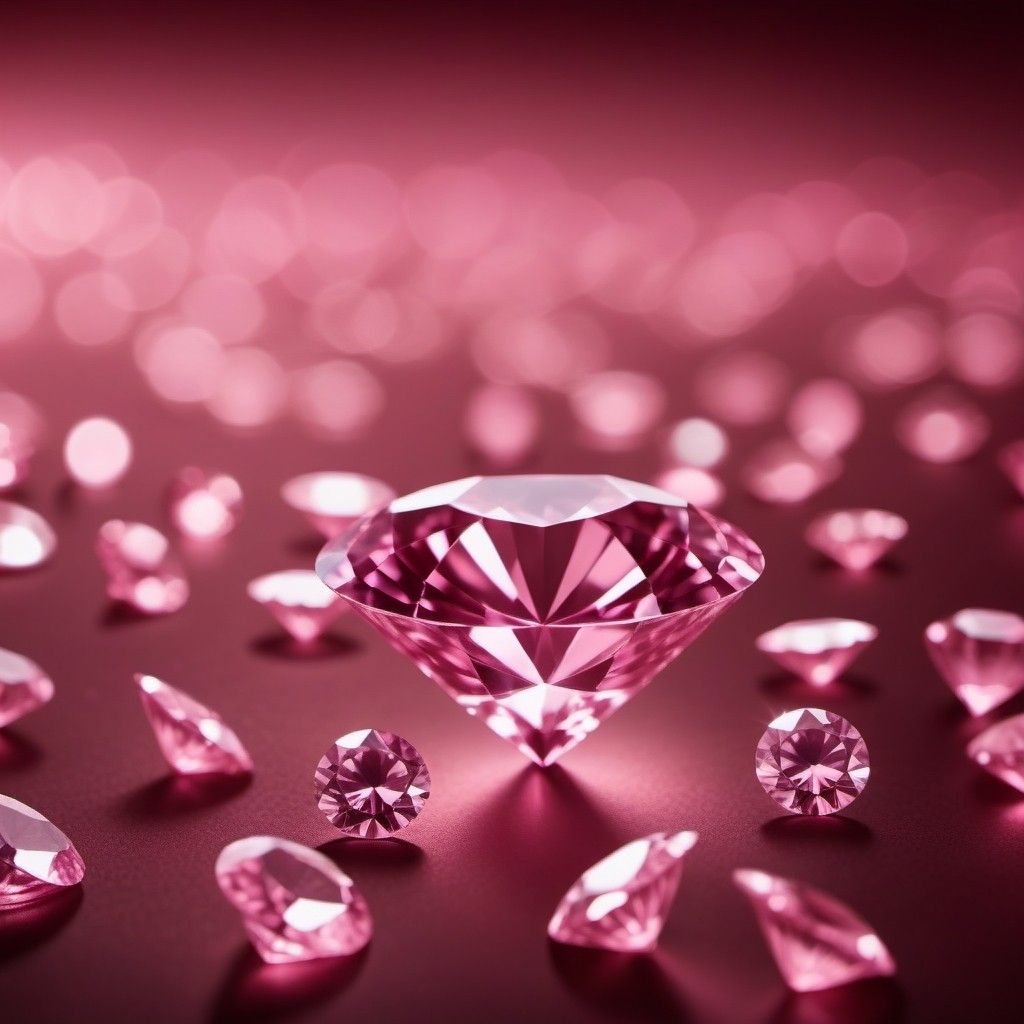 1024x1024 Million Pink Diamonds of Different Cuts ... Wallpaper