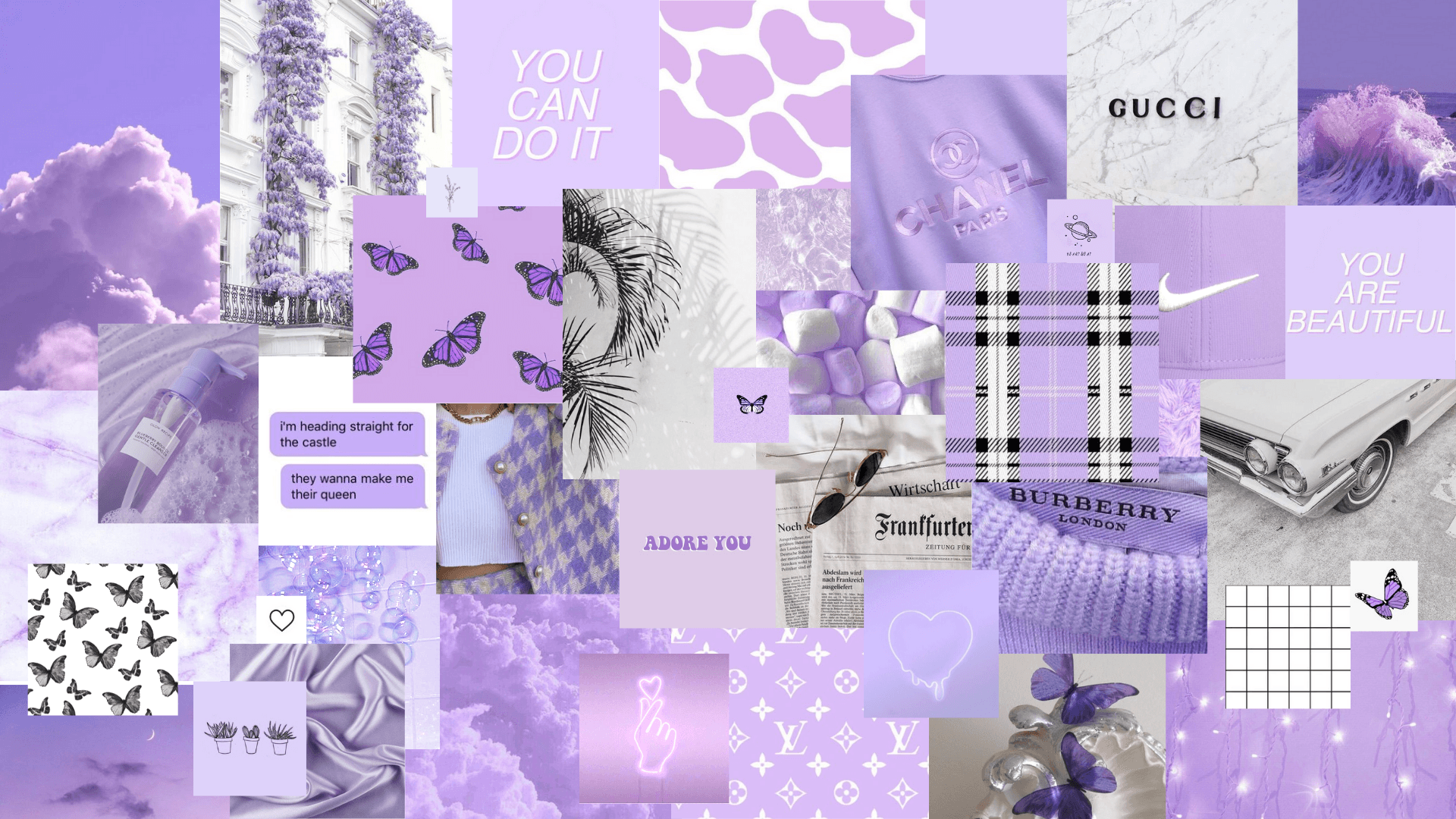 Explore purple aesthetic design ideas and free templates to make