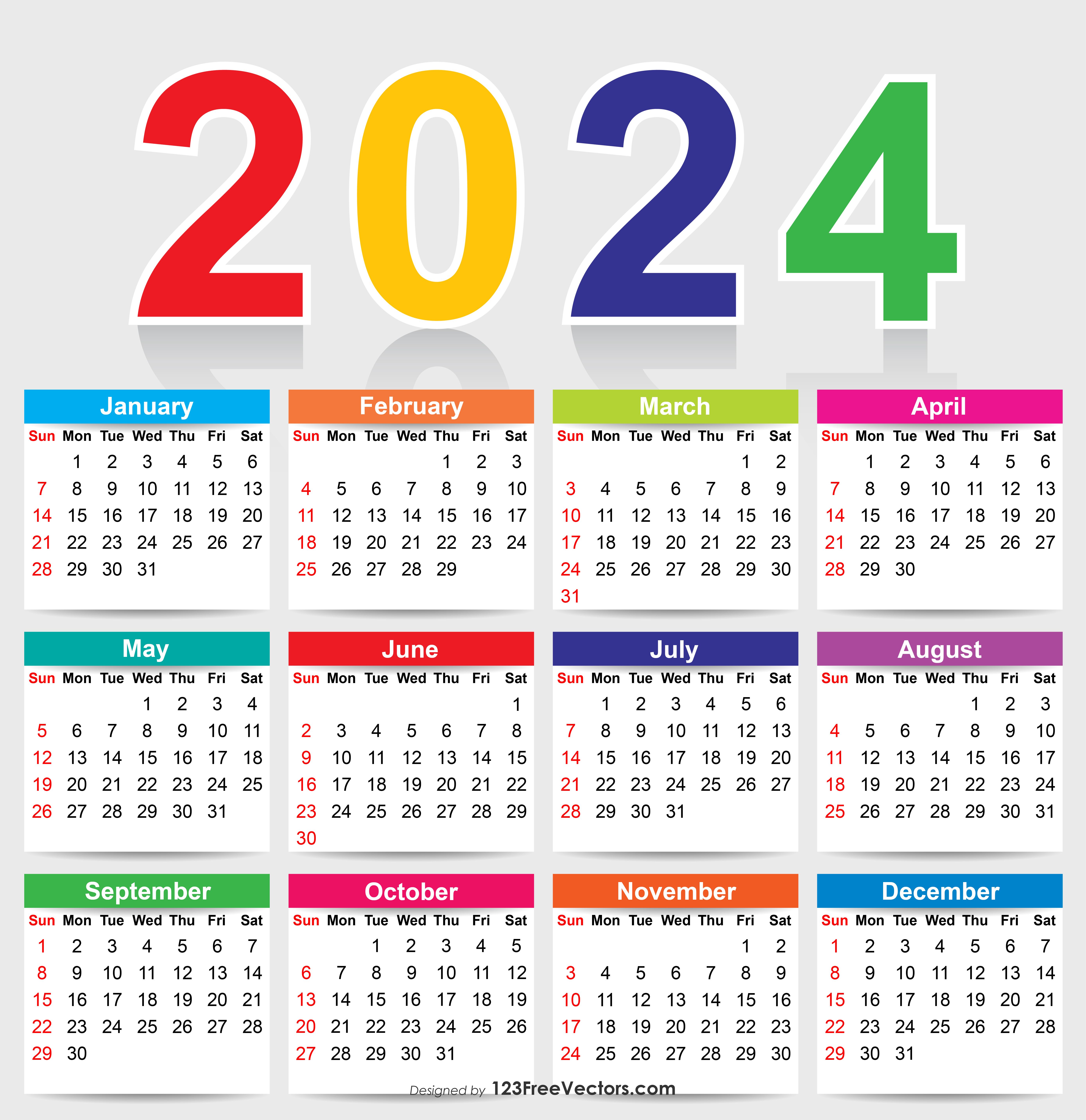 2024 Calendar Wallpapers 4k, HD 2024 Calendar Backgrounds on WallpaperBat