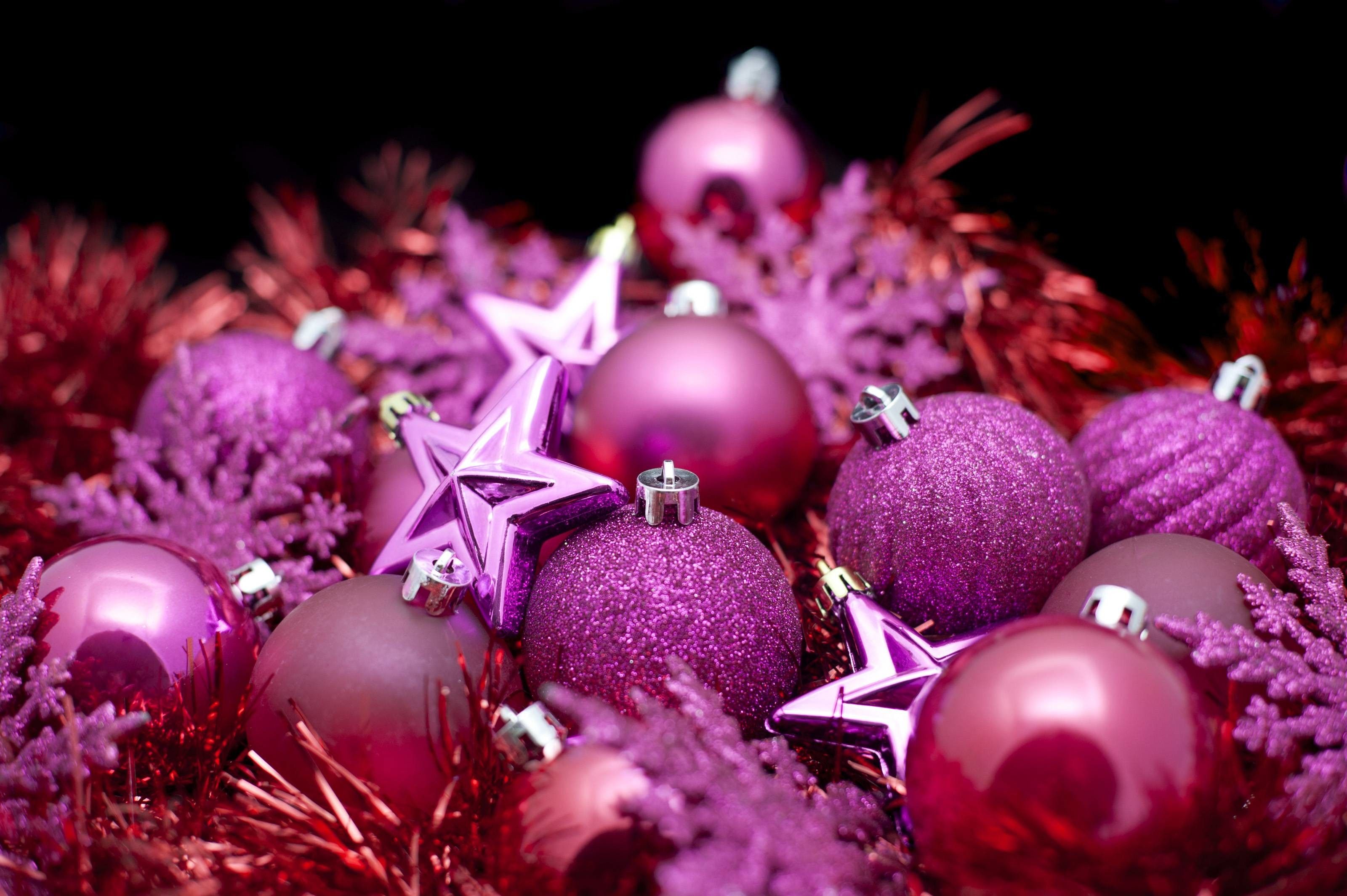 Purple Christmas Ornaments Wallpapers - 4k, HD Purple Christmas ...
