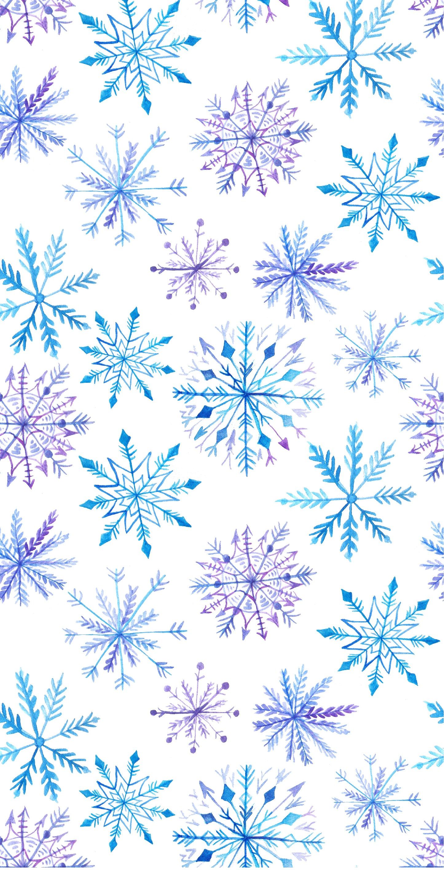 Snowflakes Watercolor Wallpapers 4k Hd Snowflakes Watercolor Backgrounds On Wallpaperbat