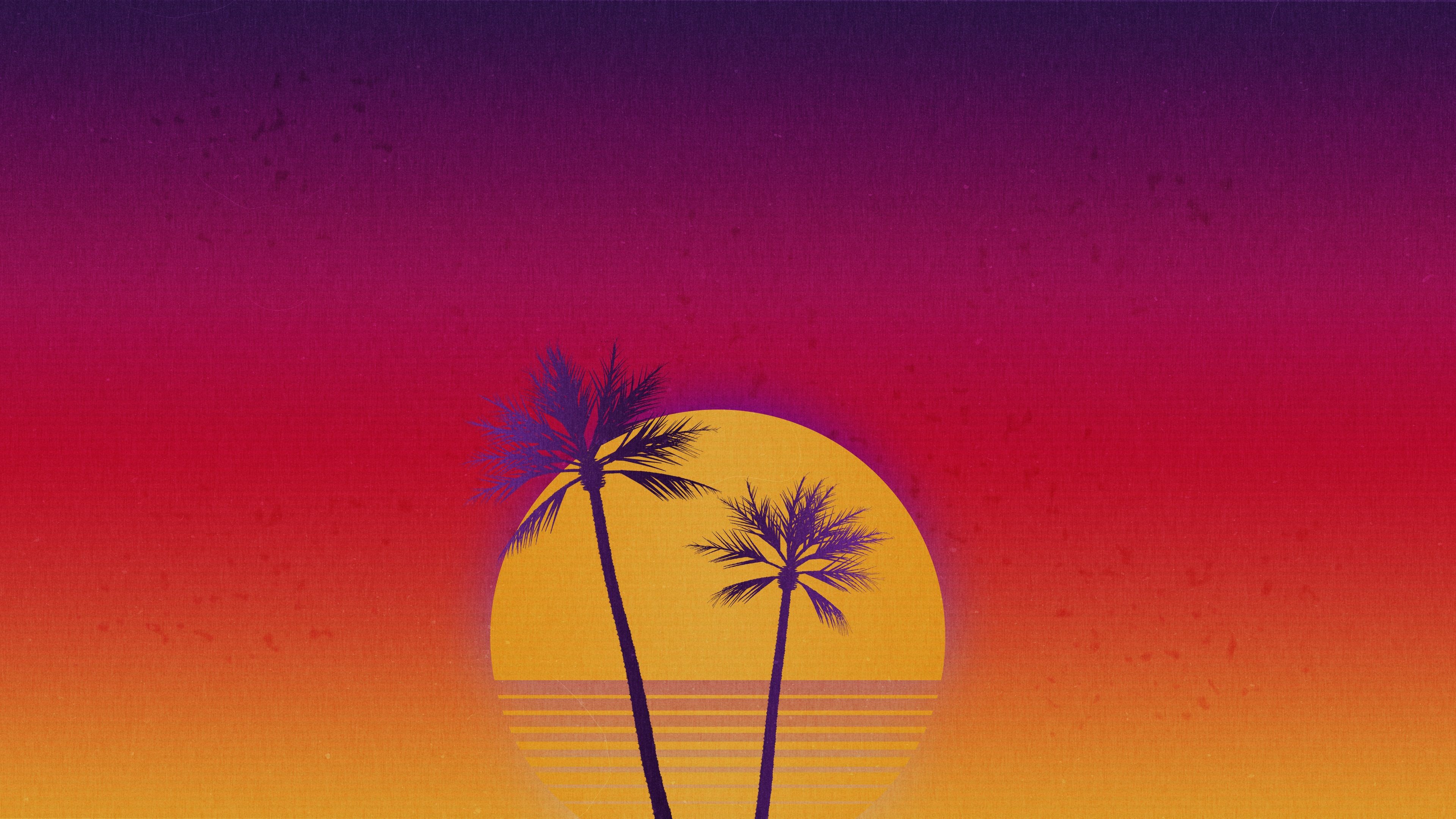 Vaporwave Palm Tree Wallpapers - 4k, HD Vaporwave Palm Tree Backgrounds