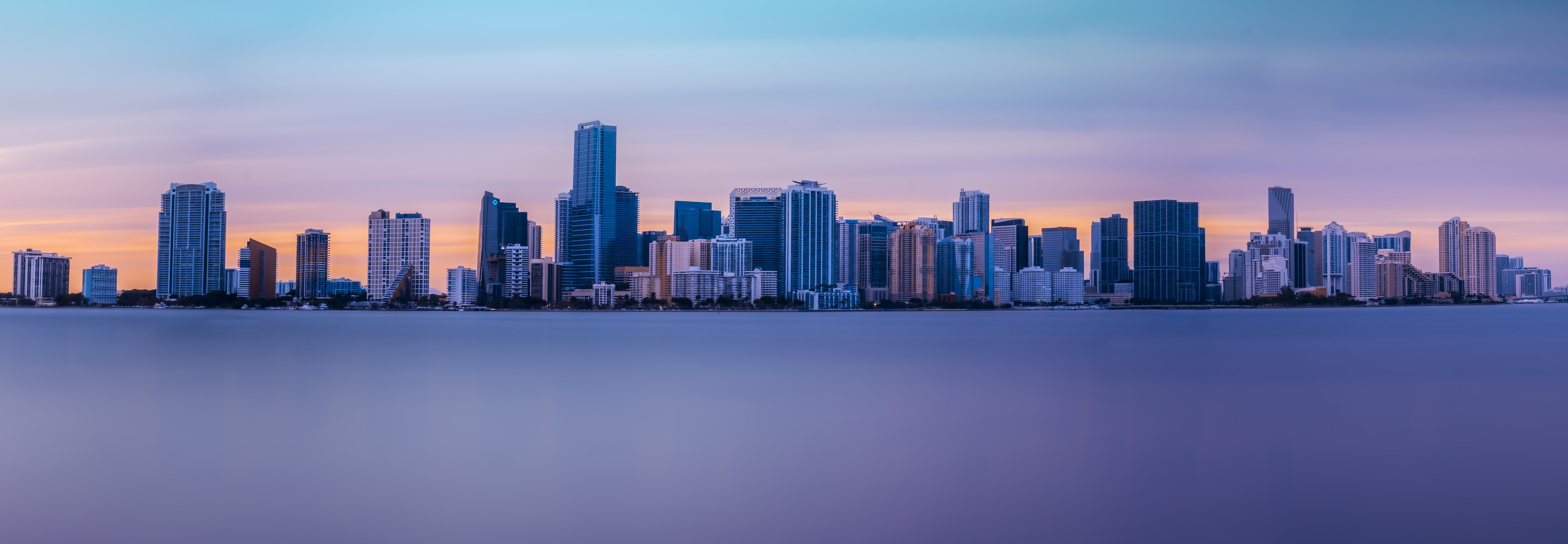 Miami Skyline Wallpapers - 4k, HD Miami Skyline Backgrounds on WallpaperBat