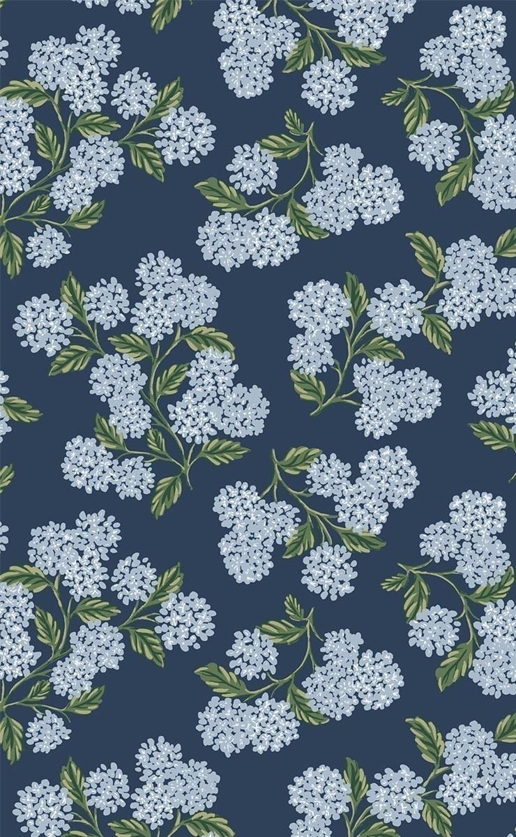 740x1200 Hydrangea Wallpaper - Rifle Paper Co. Wallpaper