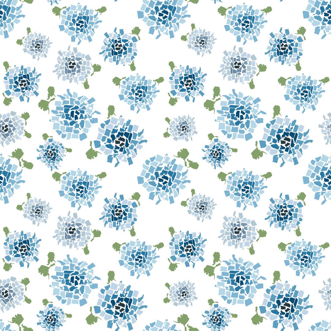 1080x1080 Fifty States Hydrangea - Blue Floral ... Wallpaper