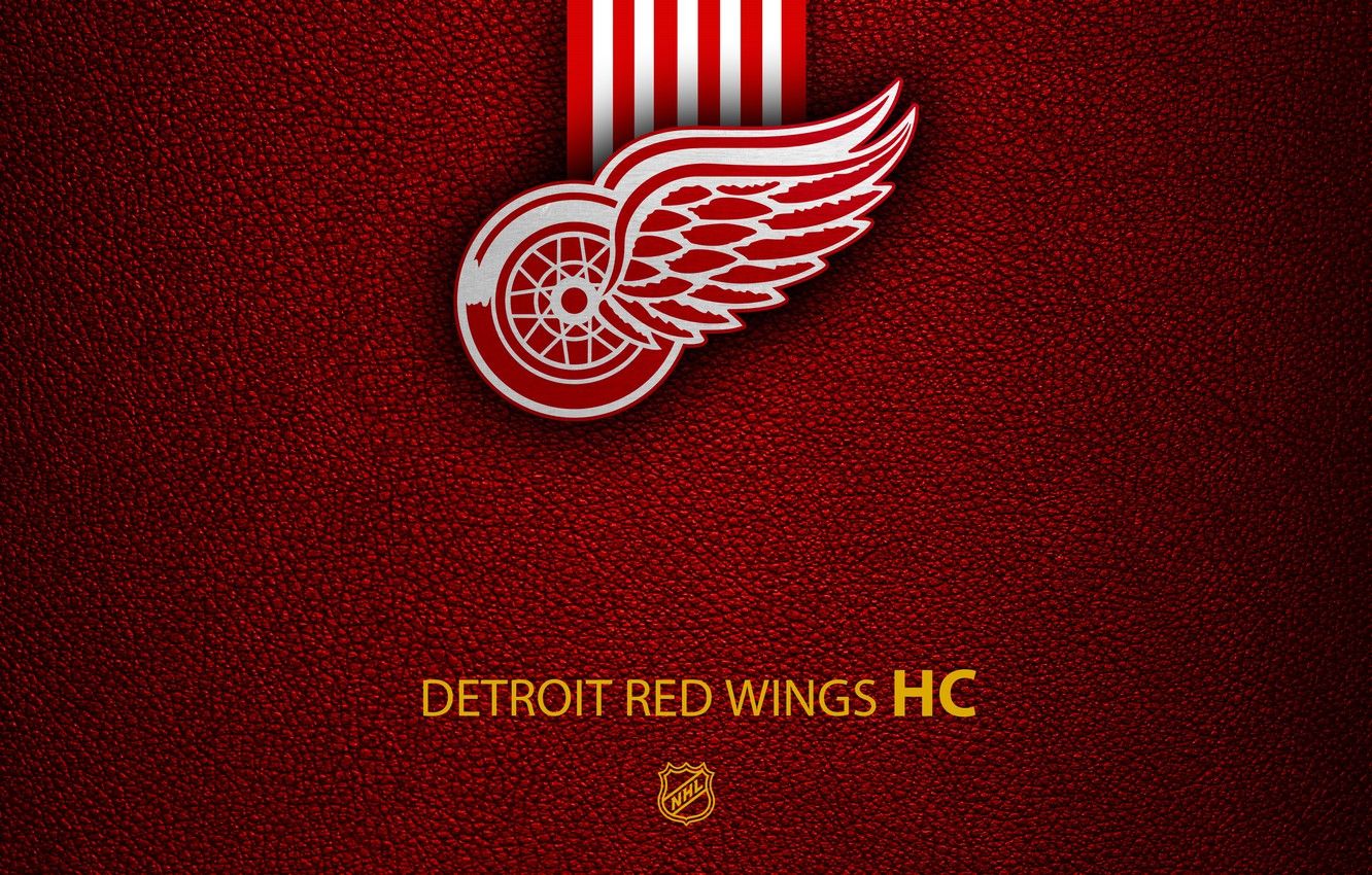 1332x850 Wallpaper hockey, NHL, Detroit Red Wings, sport, wallpaper, logo on WallpaperBat