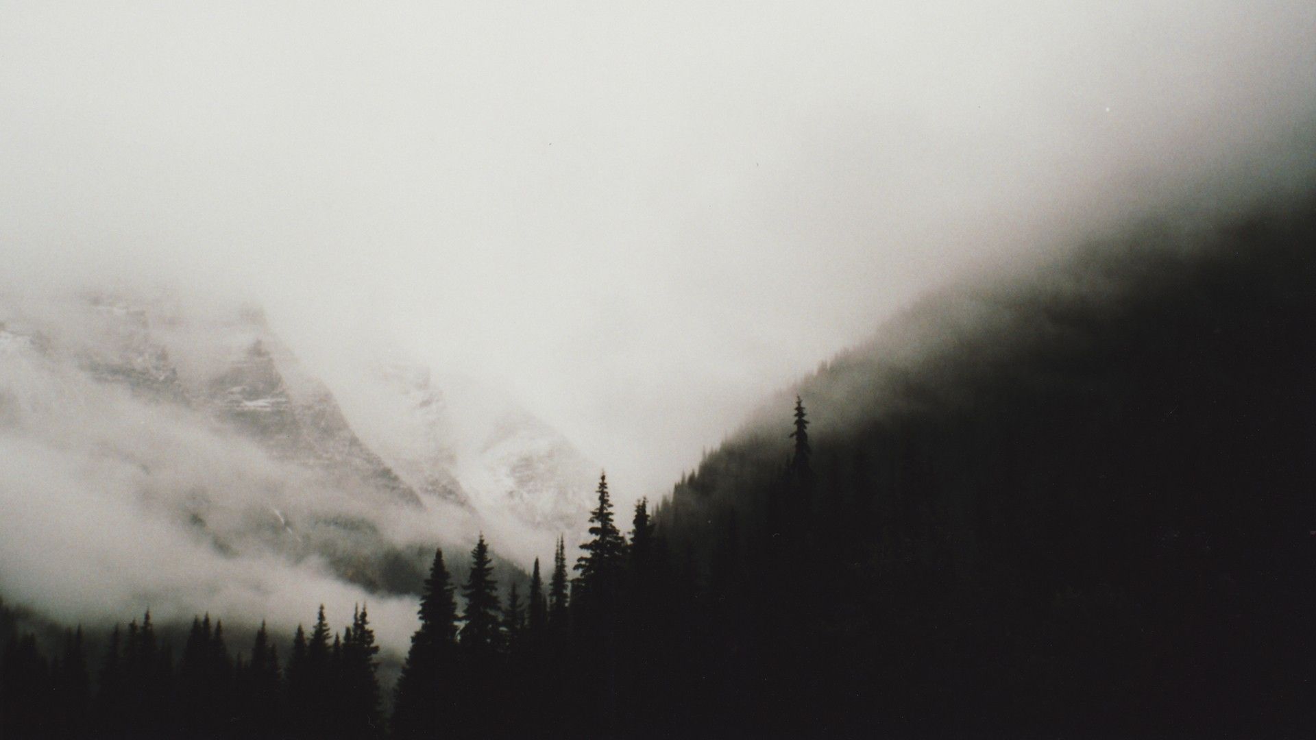 1920x1080 Cloudy Black and White Mountains [1920x1080] - Imgur Wallpaper