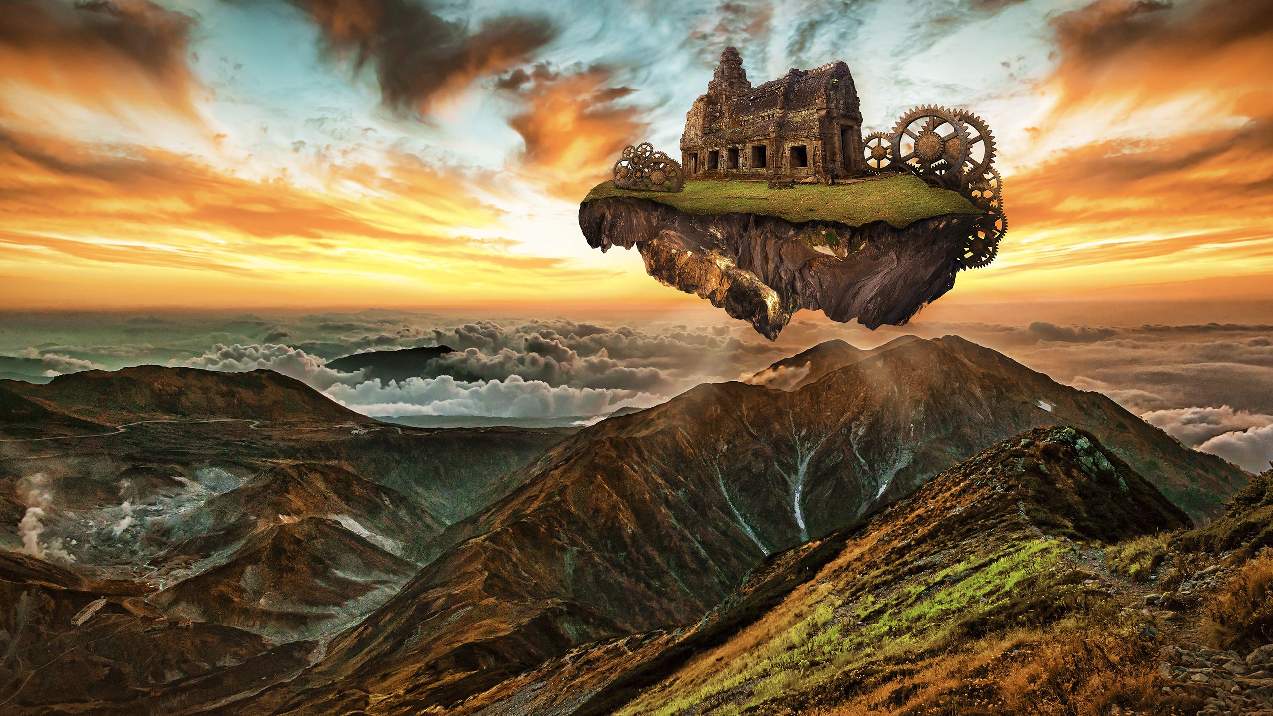 2560x1440 Panoramic Fantasy 2K Wallpaper | 2560 x ... Wallpaper