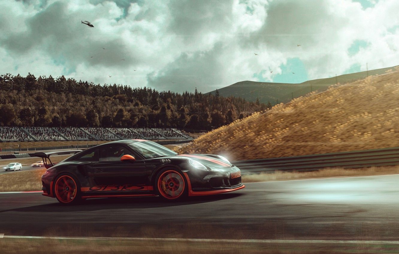 1332x850 Wallpaper Auto, 911, Porsche, Machine, Race, Car, GT3, Porsche 911 ... Wallpaper