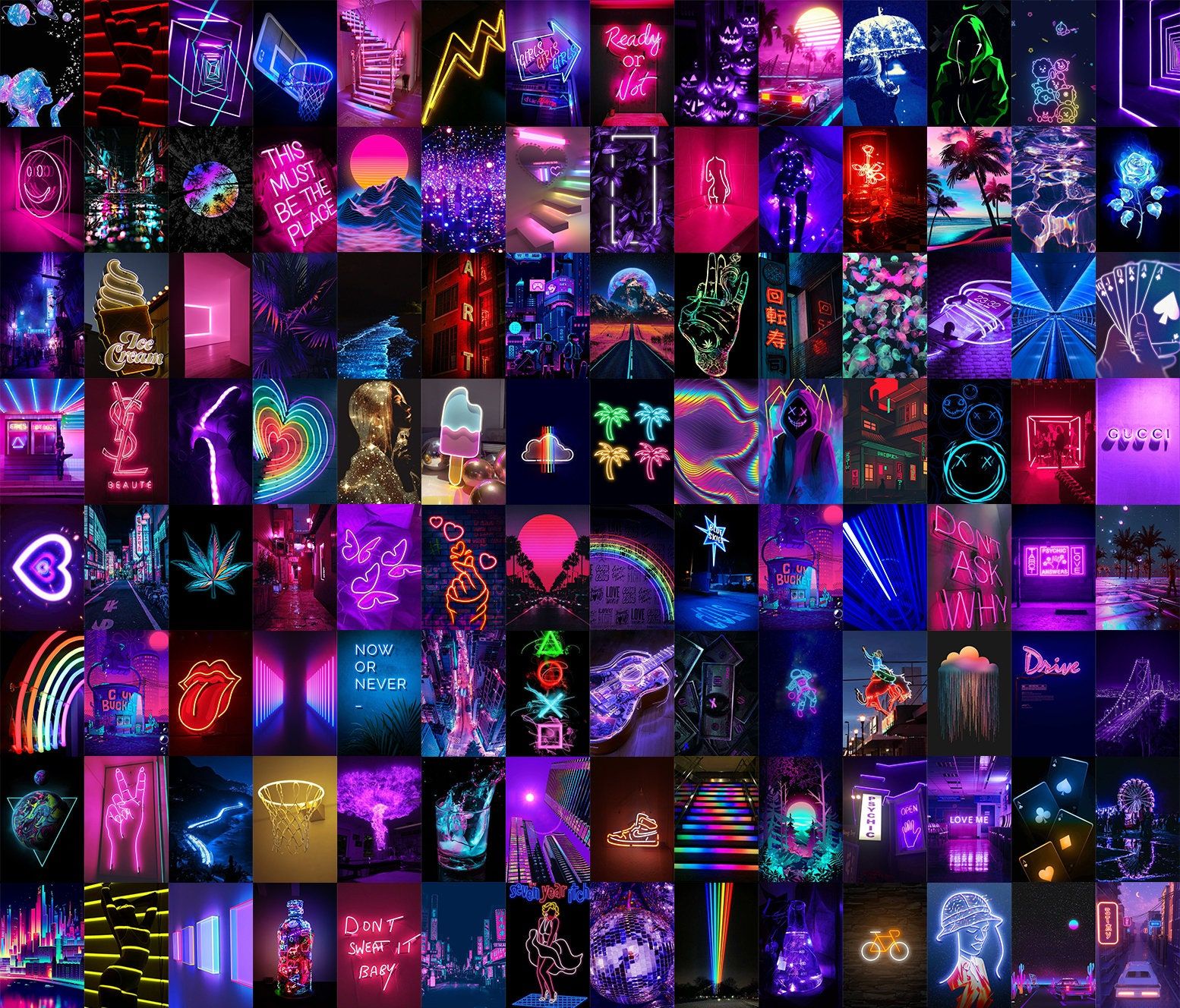 Neon Collage Wallpapers - 4k, HD Neon Collage Backgrounds on WallpaperBat