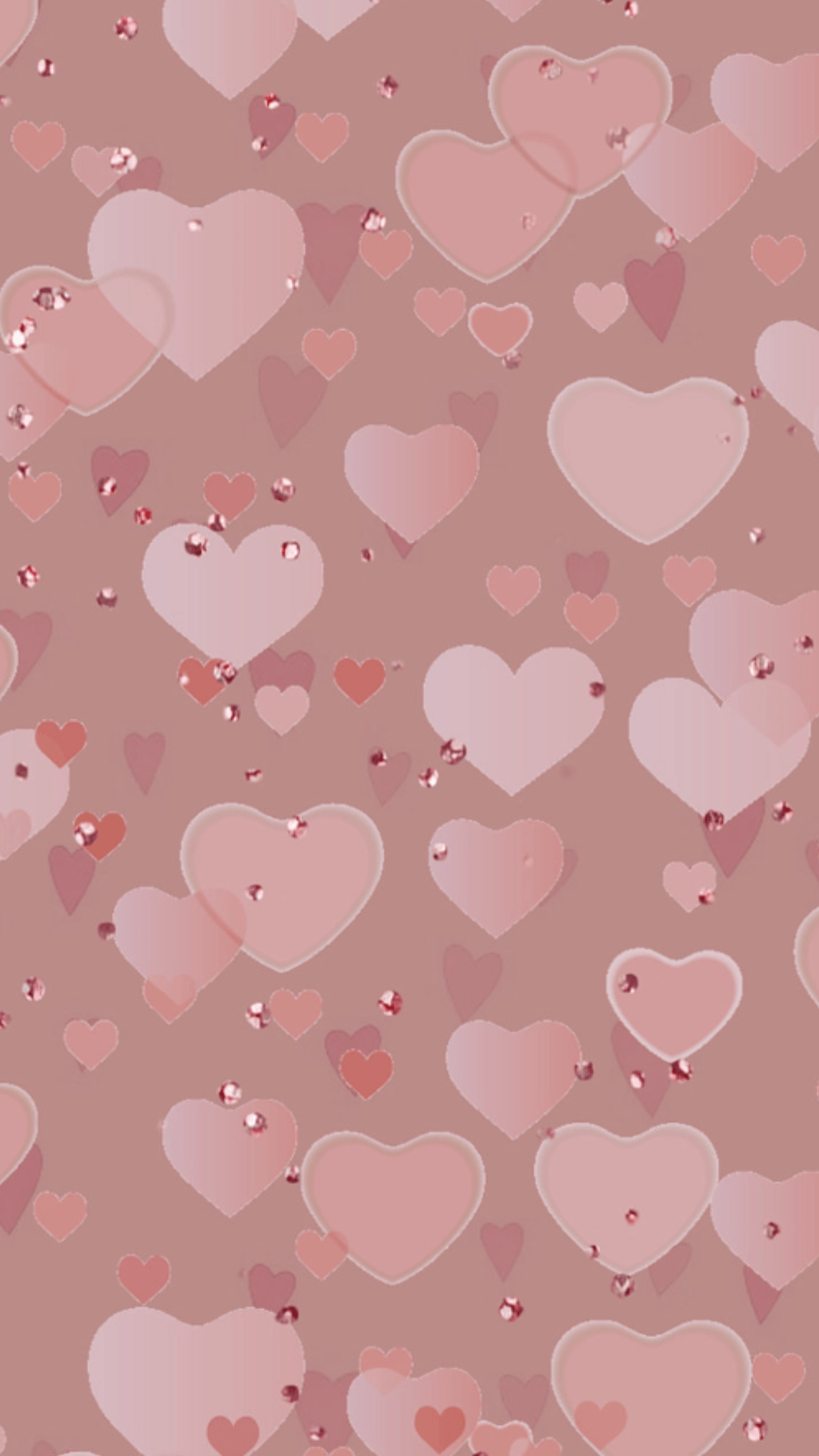 1242x2208 Pink Heart Wallpaper - Wallpaper - HD Wallpaper on WallpaperBat