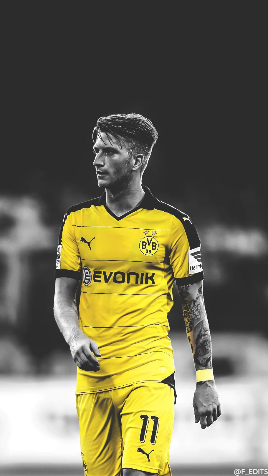 Download wallpapers Marco Reus, 4k, art, Borussia Dortmund, German football  player, splashes of paint, grung…