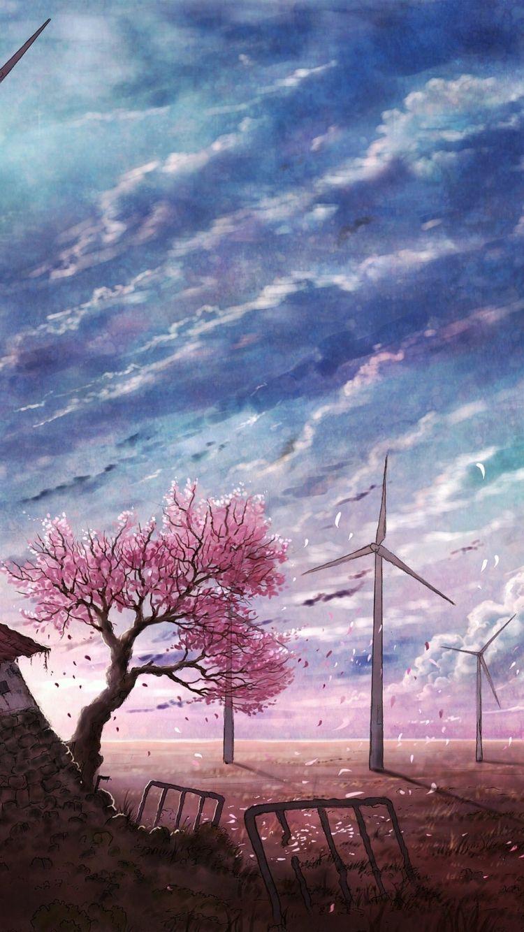 750x1334 Anime Scenery 4k Wallpapers - Wallpaper Cave Wallpaper