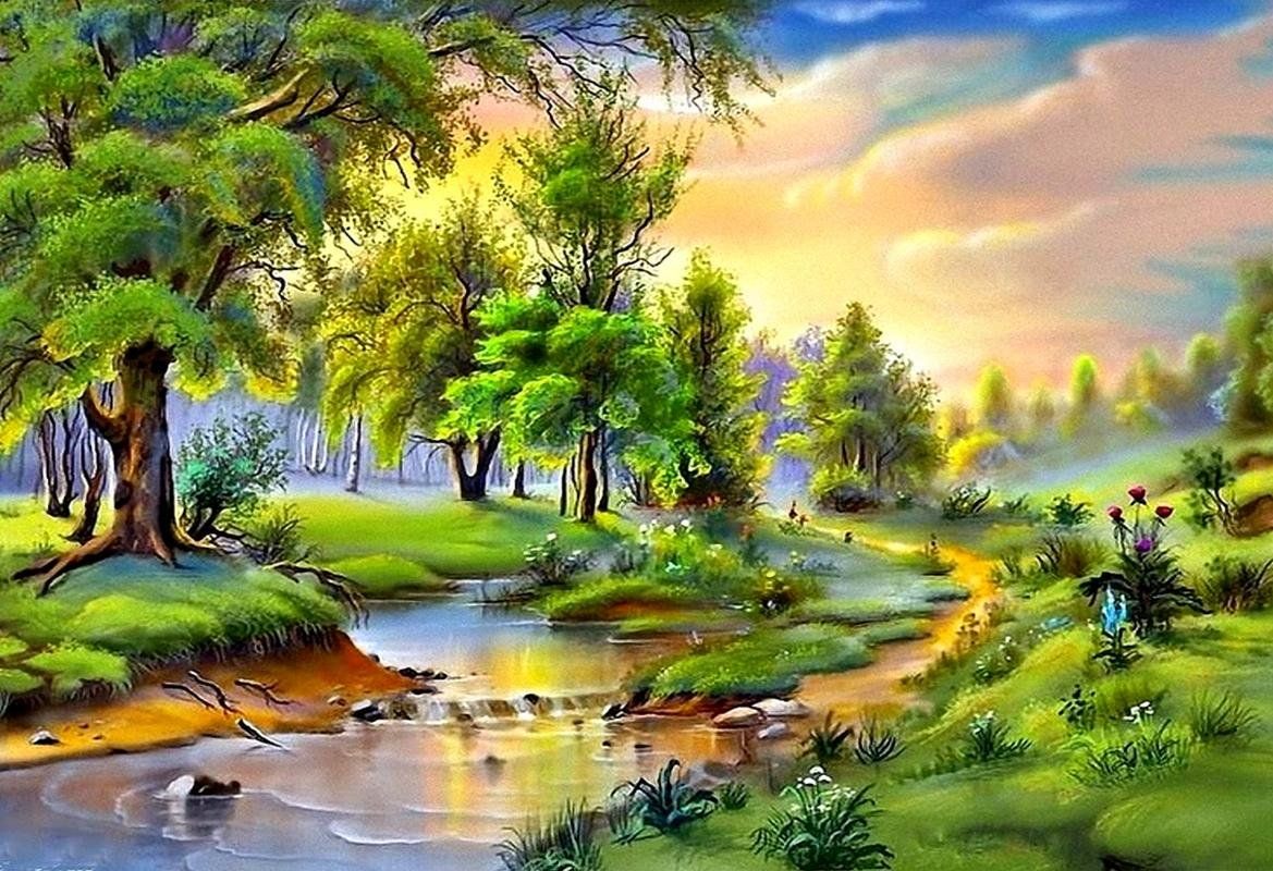 Nature Painting Wallpapers - 4k, HD Nature Painting Backgrounds on