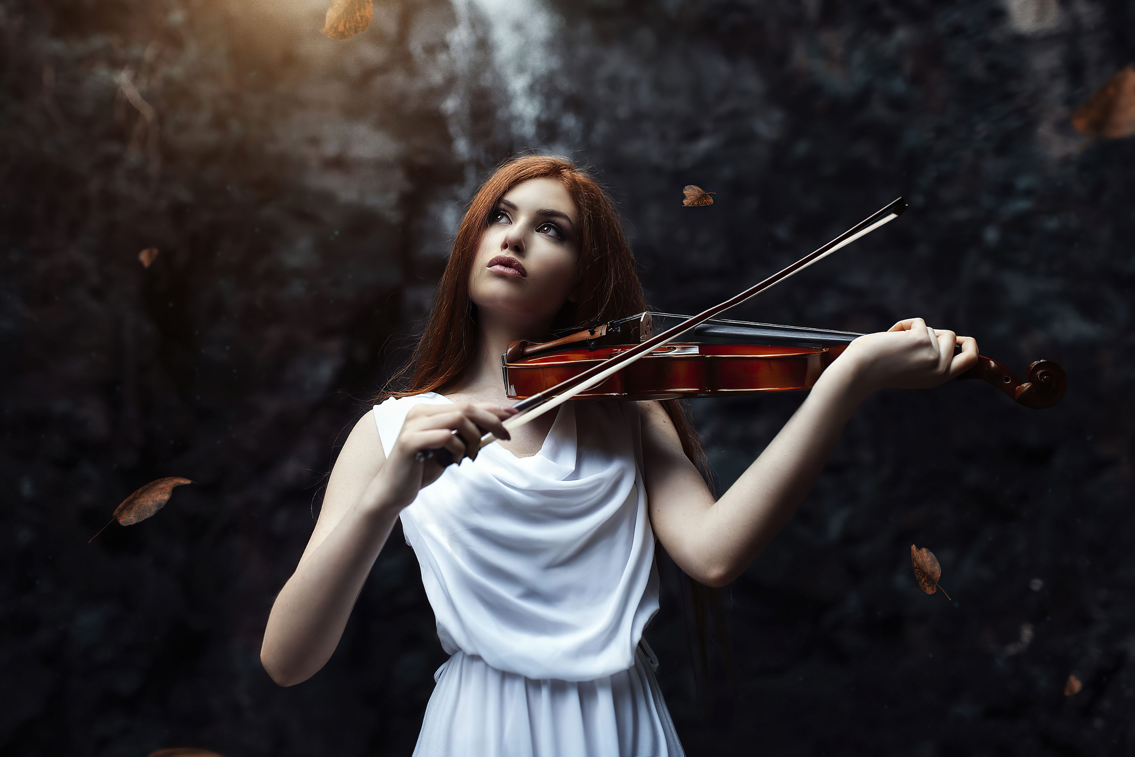 Violin Girl Wallpapers - 4k, Hd Violin Girl Backgrounds On Wallpaperbat