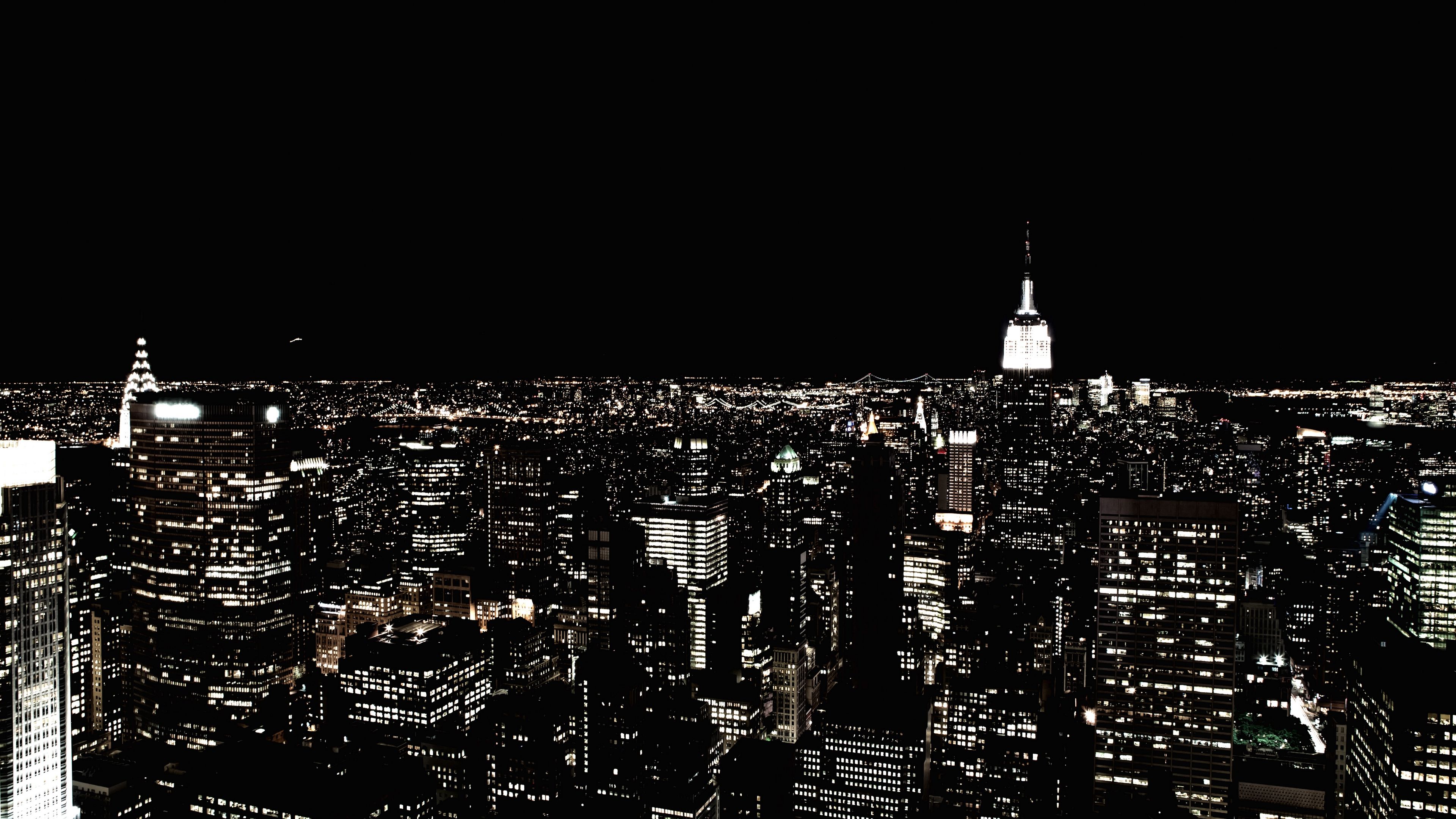 New York City Night Skyline Wallpaper