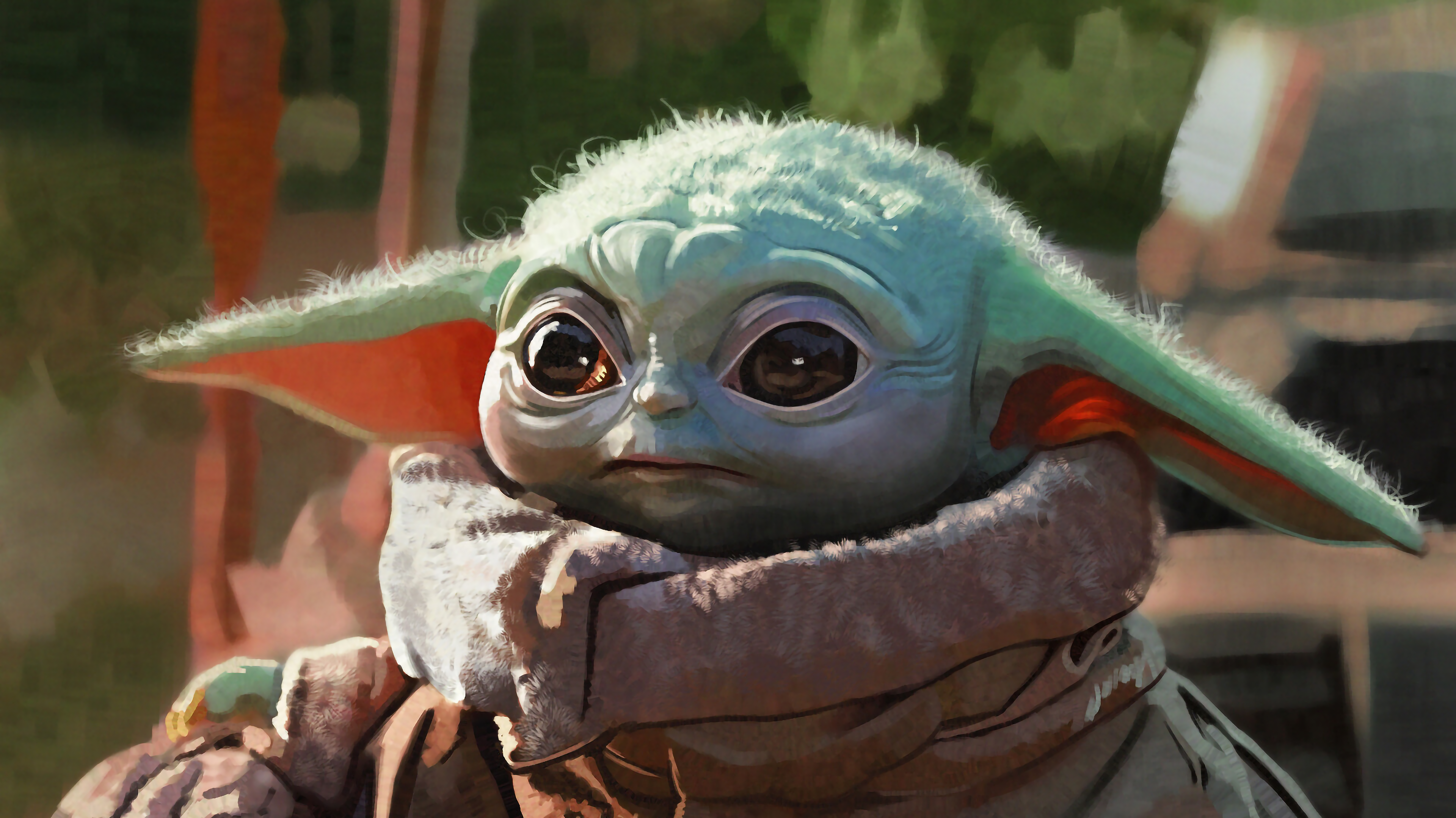 Baby Yoda Wallpapers 4k Hd Baby Yoda Backgrounds On Wallpaperbat