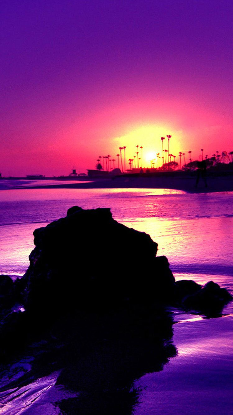 Purple Sunset Hawaii Beach Wallpapers 4k Hd Purple Sunset Hawaii Beach Backgrounds On