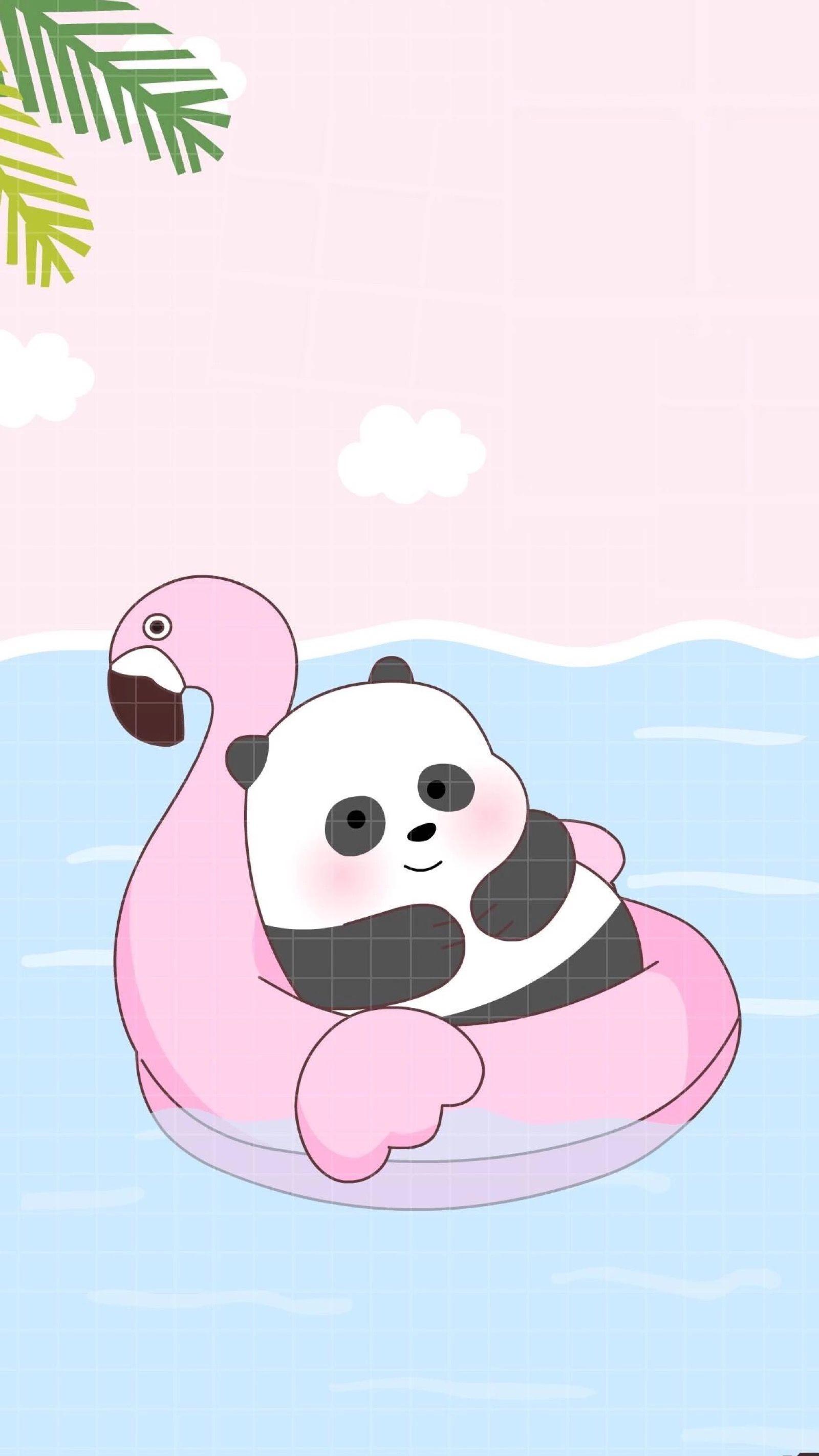 Kawaii Panda Wallpapers 4k Hd Kawaii Panda Backgrounds On Wallpaperbat