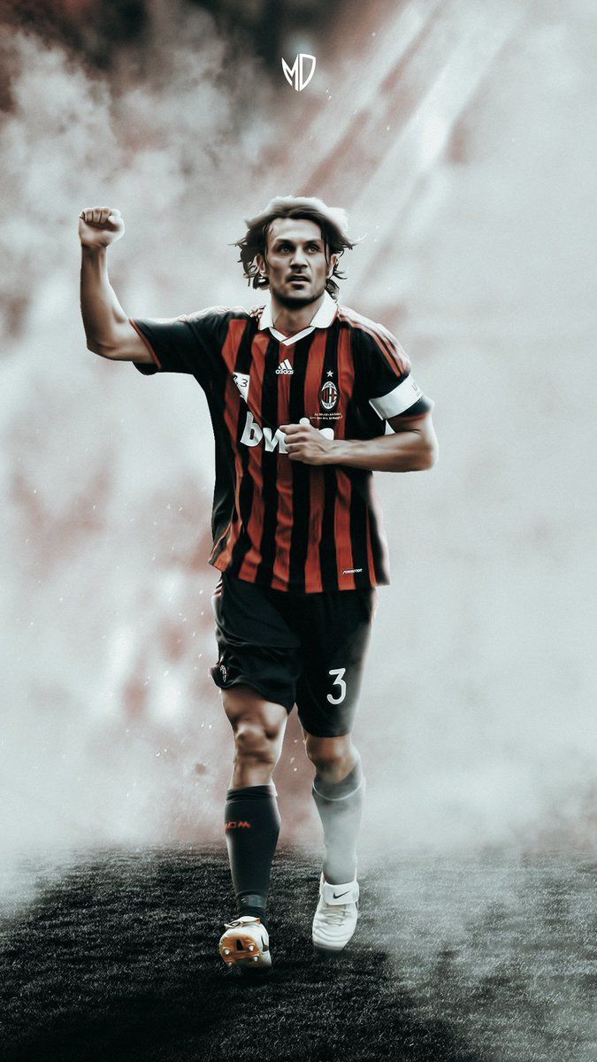 675x1200 Maldini Wallpaper | Paolo maldini, Milan football, Ac milan Wallpaper