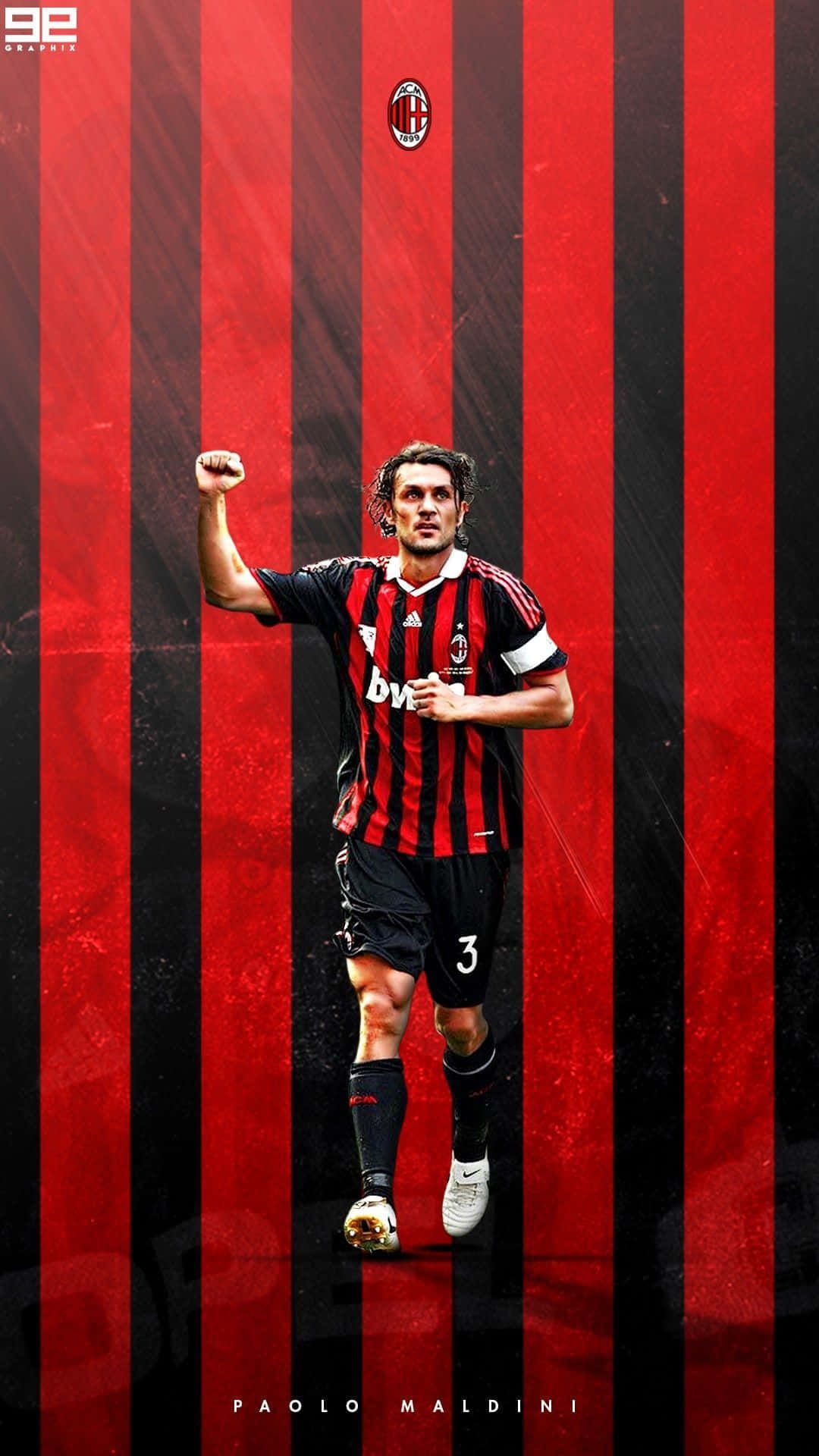 1080x1920 Download Home Screen Idea Paolo Maldini Wallpaper | Wallpapers.com Wallpaper