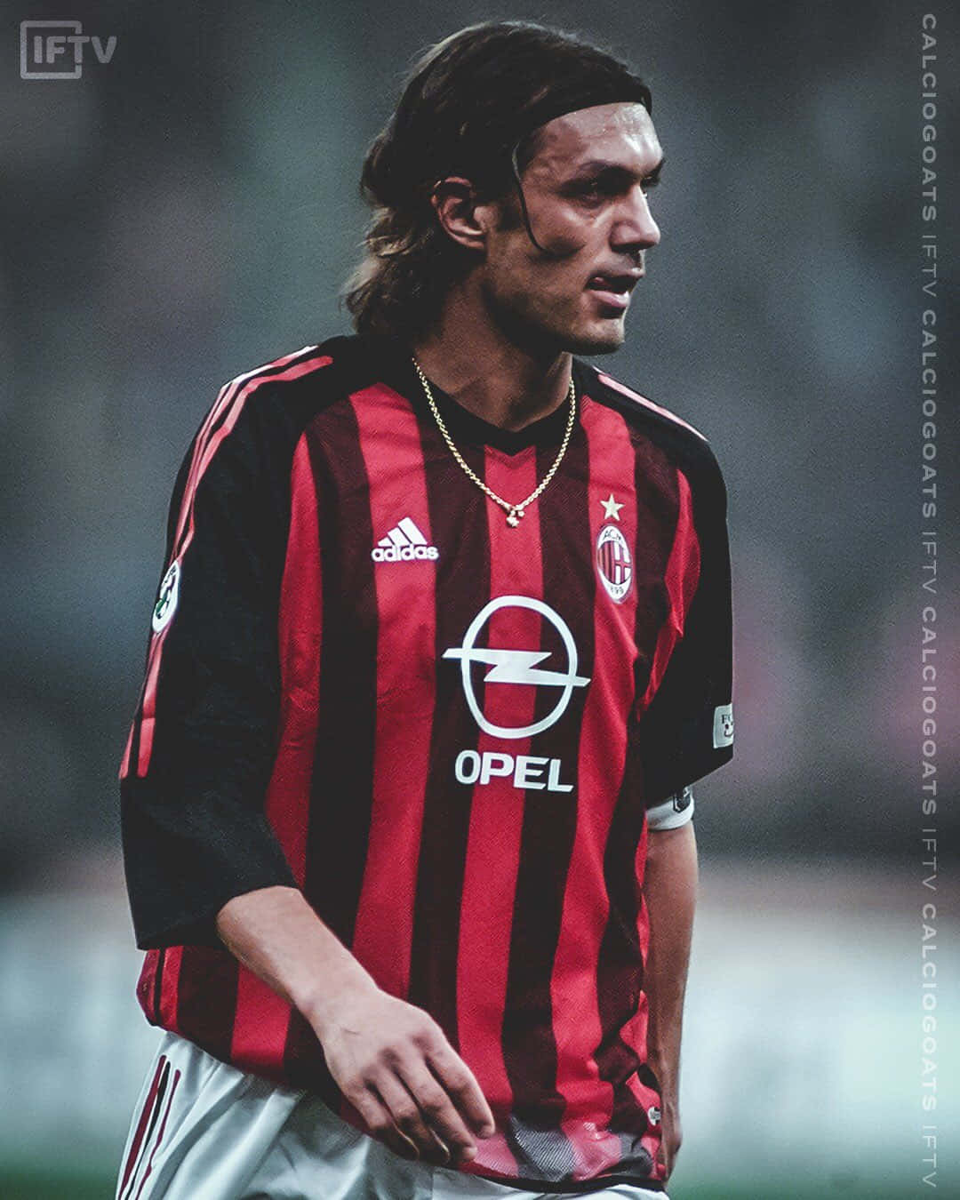 1080x1350 Download Paolo Maldini The Great Defender From Italy Wallpaper | Wallpapers .com Wallpaper