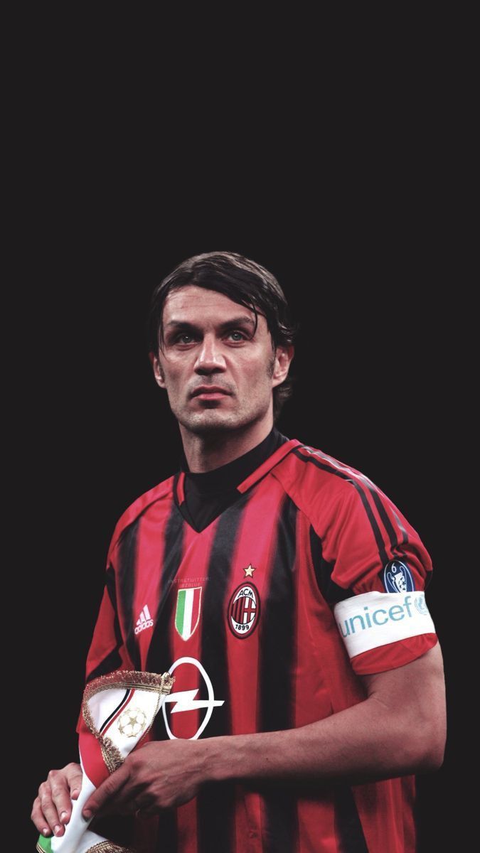 675x1200 Maldini | Milan football, Football images, Football players photos Wallpaper