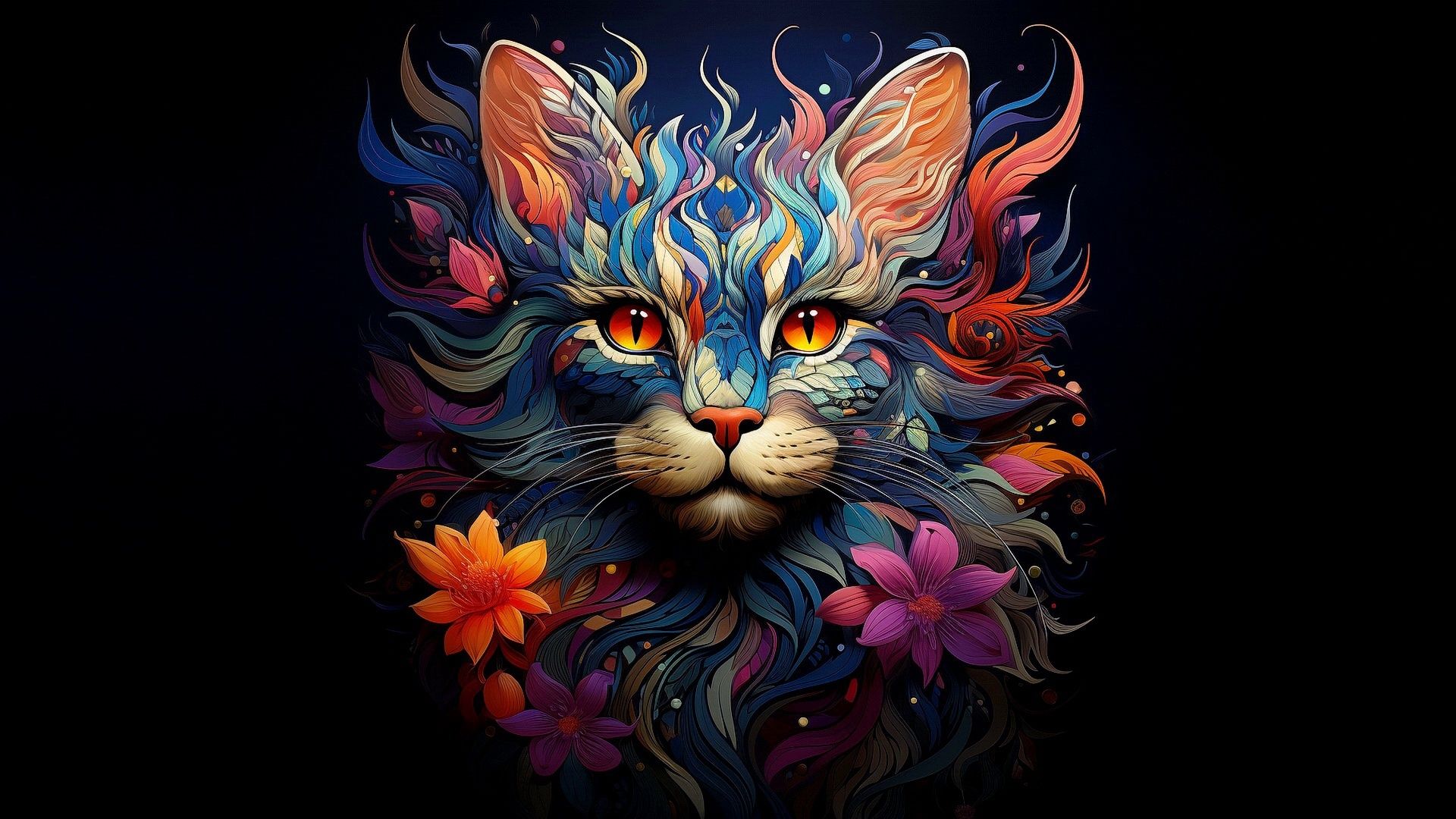 Cat Art Wallpapers - 4k, HD Cat Art Backgrounds on WallpaperBat