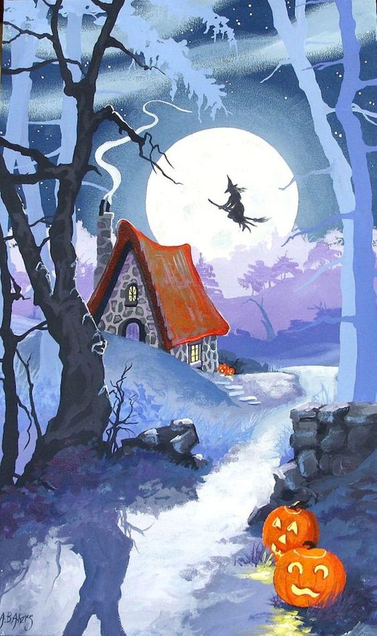 Watercolor Halloween Wallpapers - 4k, HD Watercolor Halloween ...