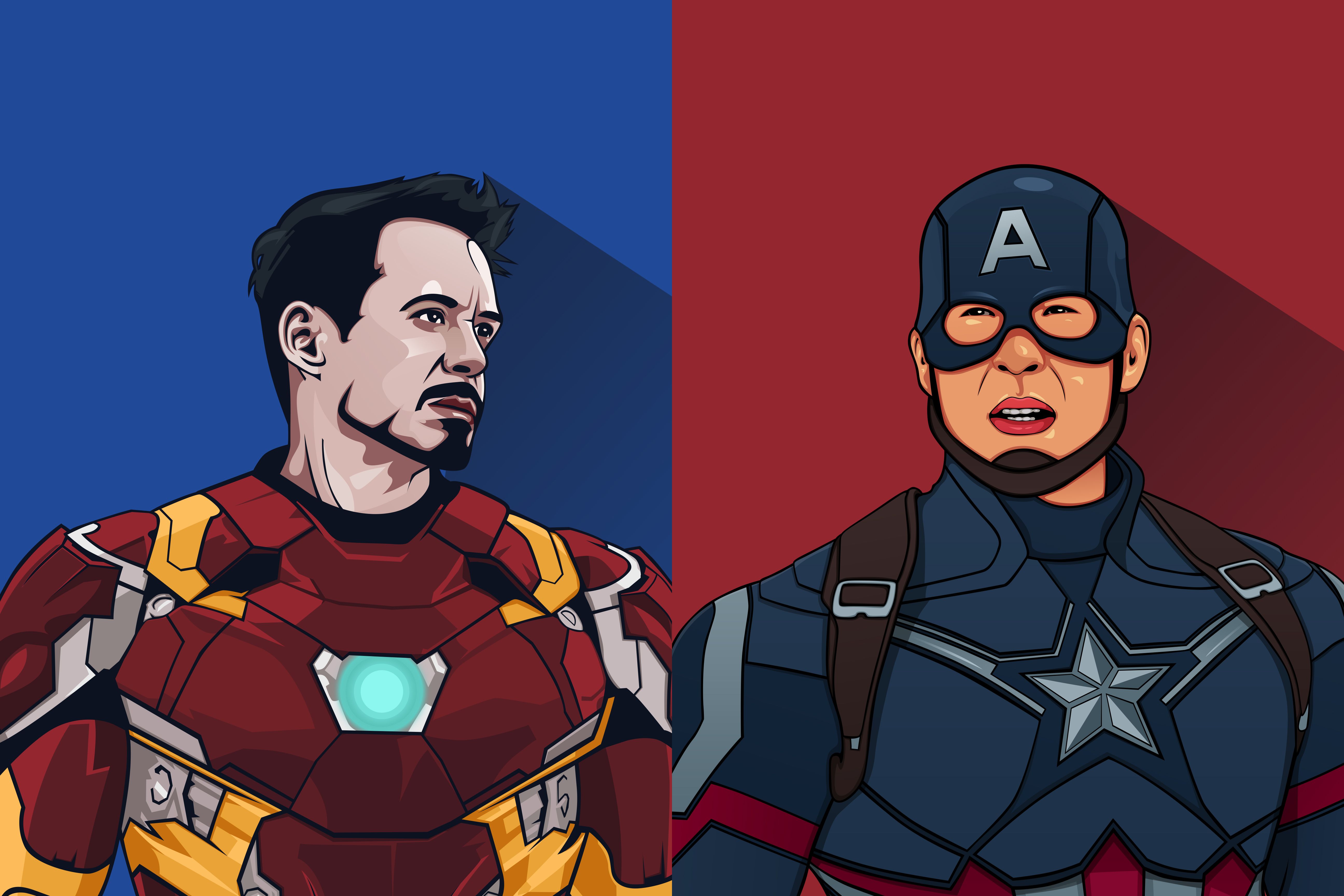 Captain America Cartoon Wallpapers - 4k, HD Captain America Cartoon