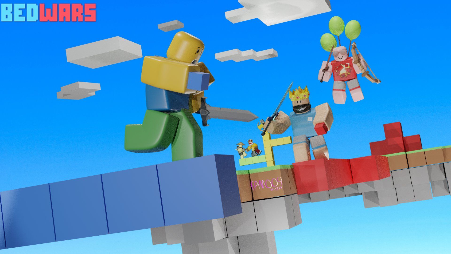 1920x1080 faMO09 on X: a fan art for #<b>bedwars</b>. 