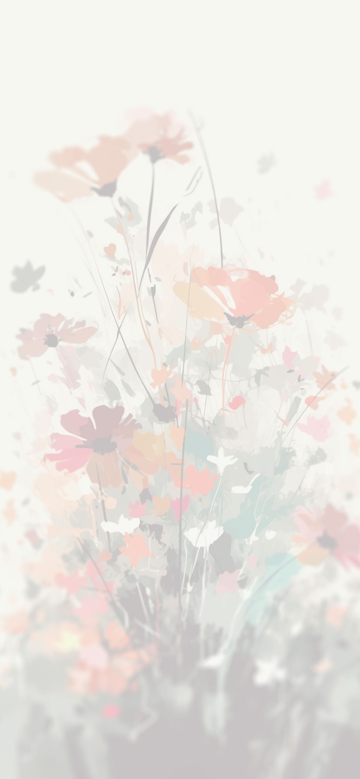 1183x2560 Aesthetic Flowers White Wallpapers - Flowers Wallpaper for iPhone Wallpaper