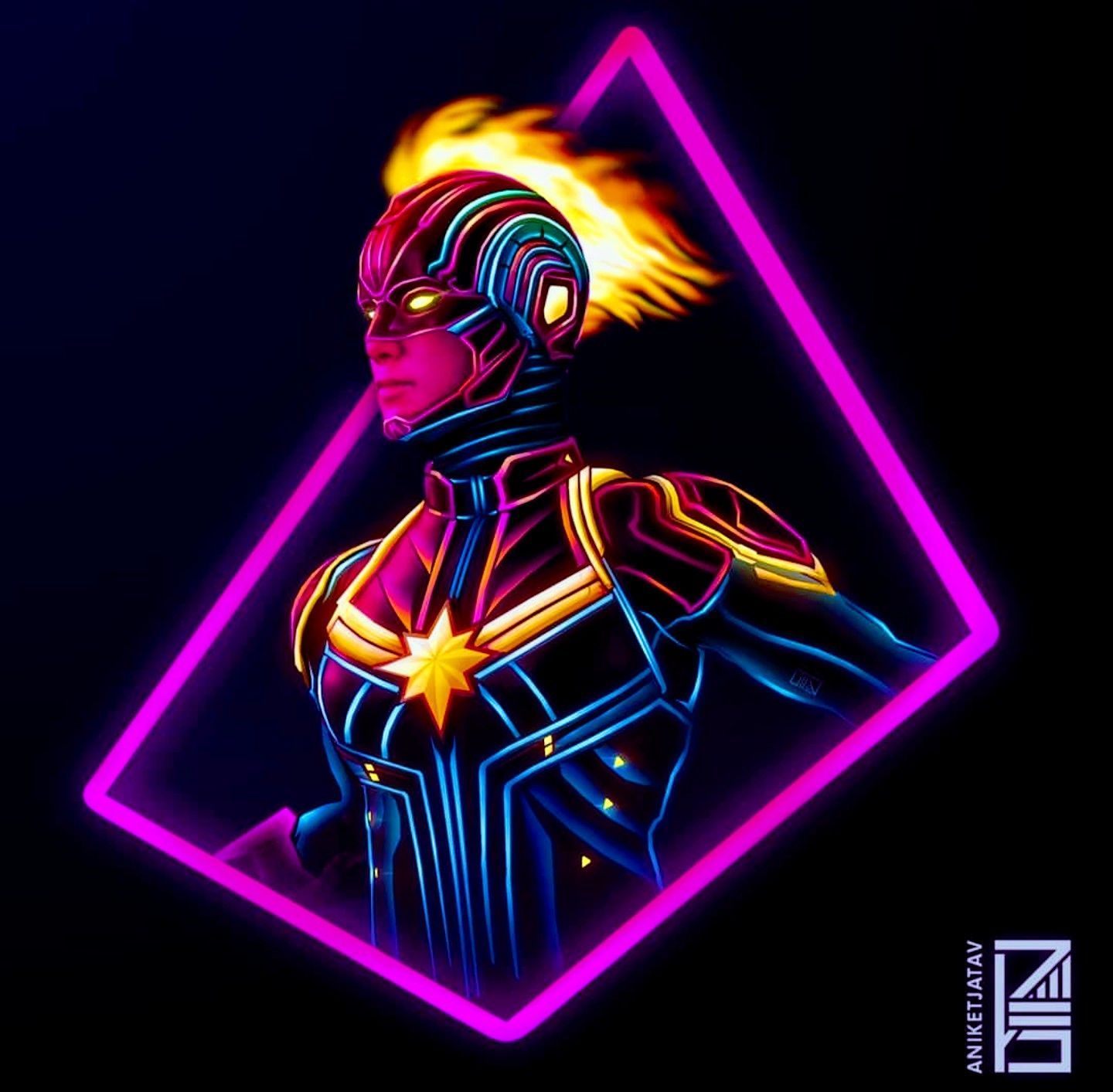 Marvel Neon Wallpapers - 4k, HD Marvel Neon Backgrounds on WallpaperBat