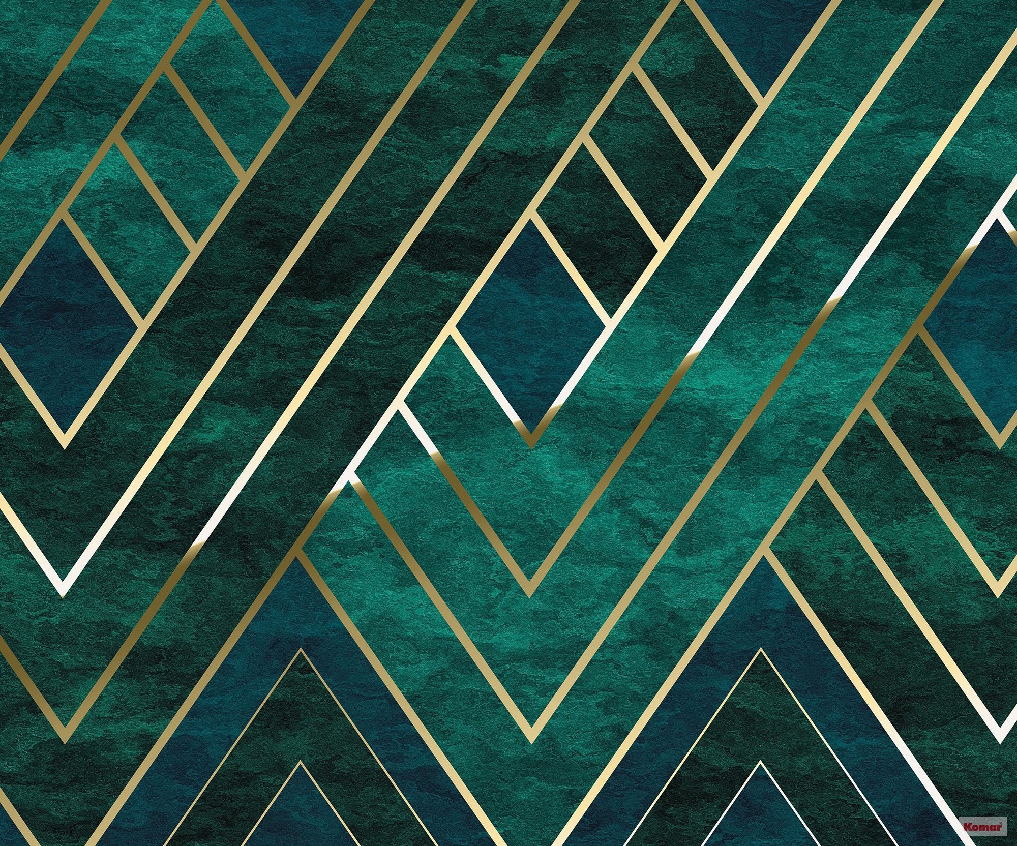 Emerald Green And Gold Wallpaper