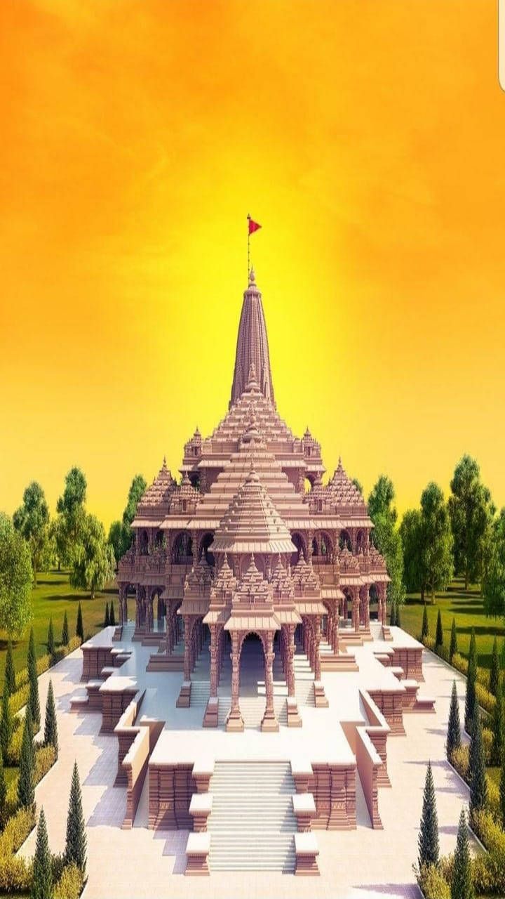 Ram Mandir Wallpapers - 4k, HD Ram Mandir Backgrounds on WallpaperBat