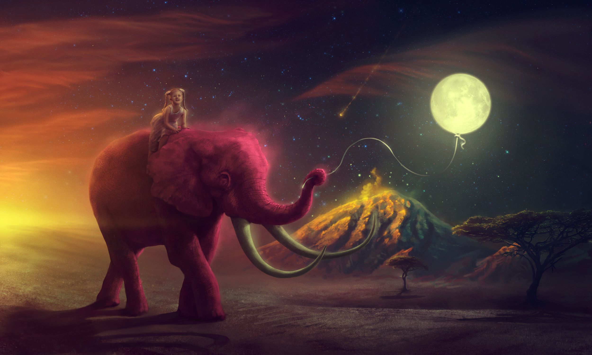 Pink Elephant Wallpapers.