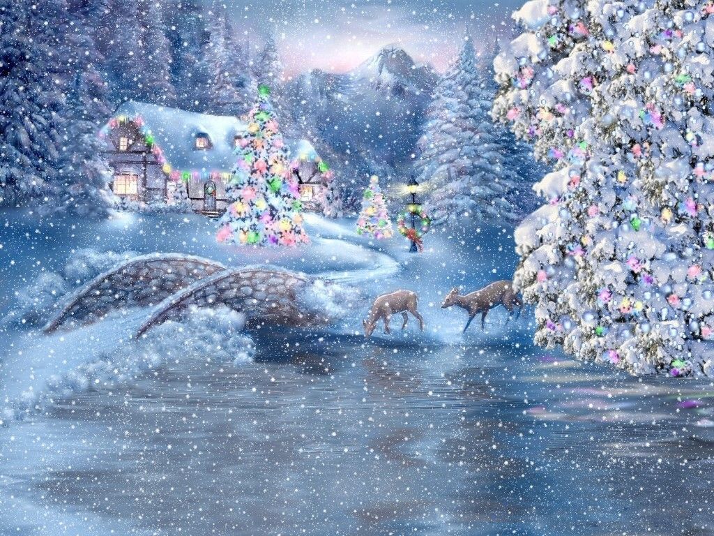 Christmas Scenes Wallpapers - 4k, HD Christmas Scenes Backgrounds on ...